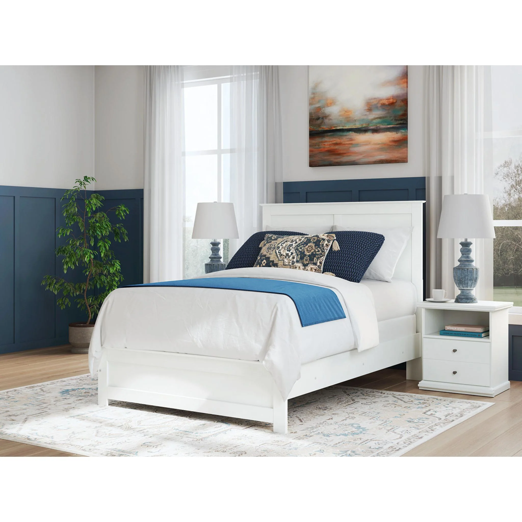 Bostwick Shoals Panel Bed - White - Image 12