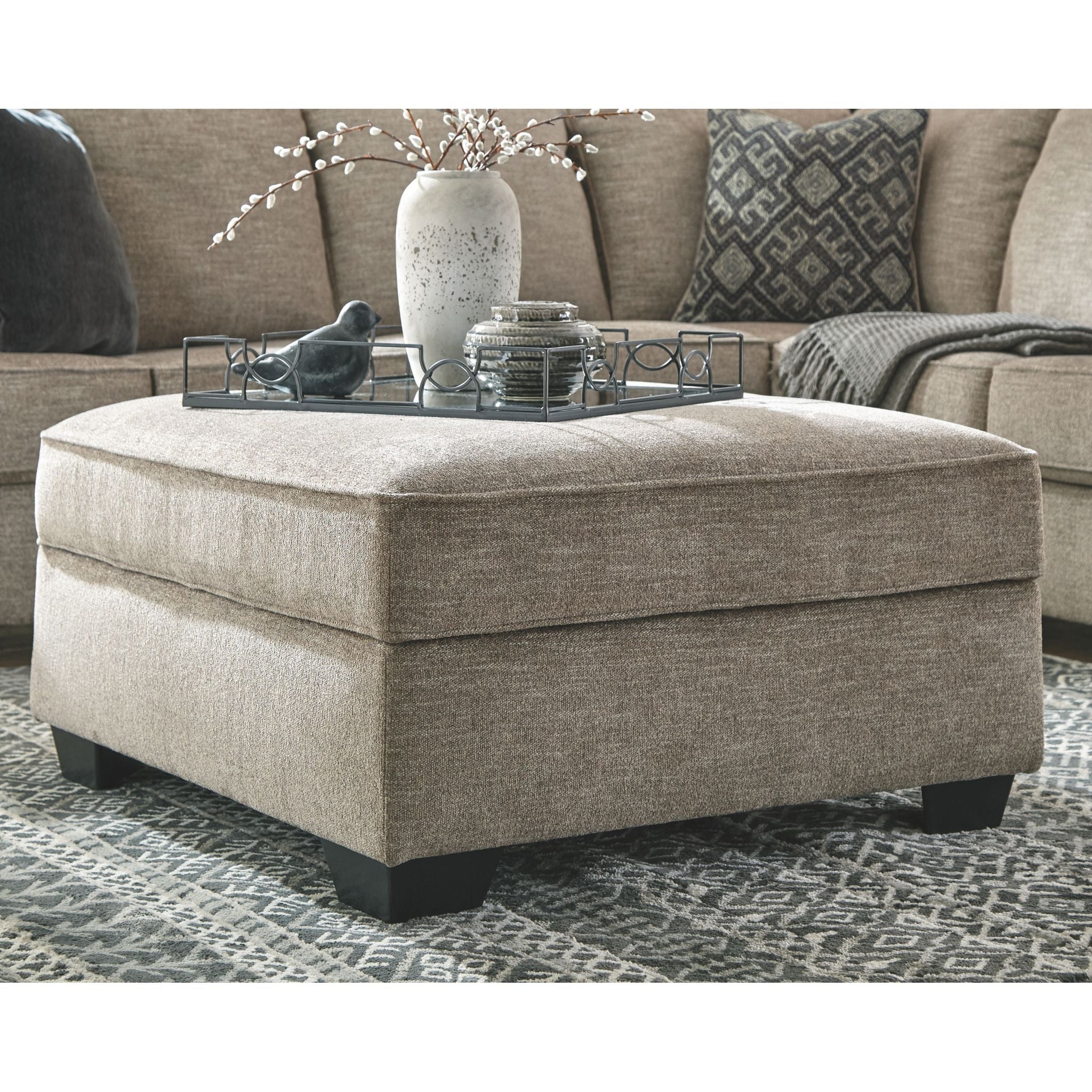 Bovarian Storage Ottoman - Stone - Image 2