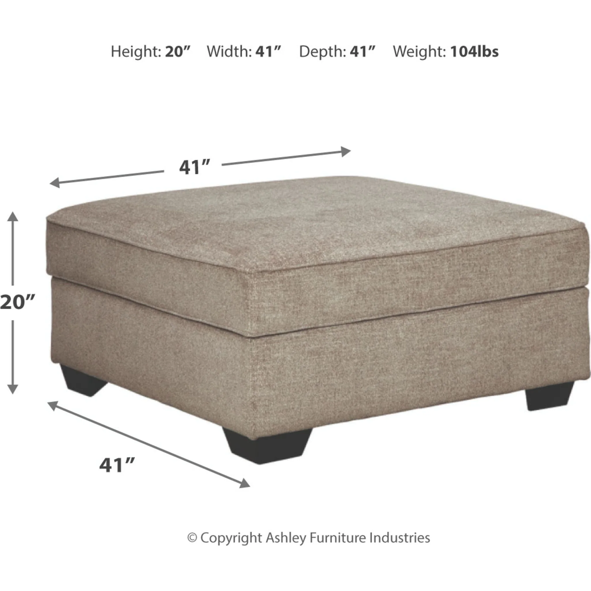 Bovarian Storage Ottoman - Stone - Image 3