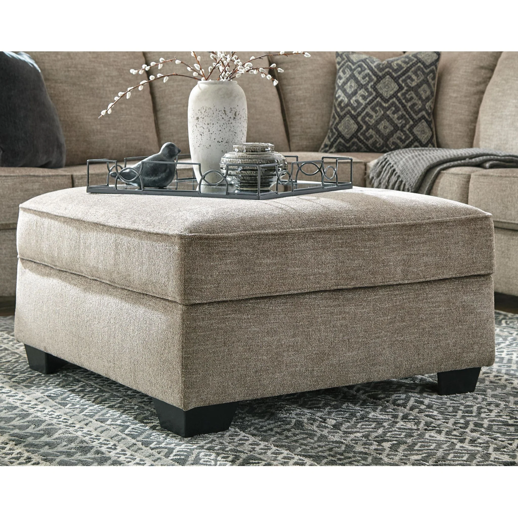 Bovarian Storage Ottoman - Stone - Image 8