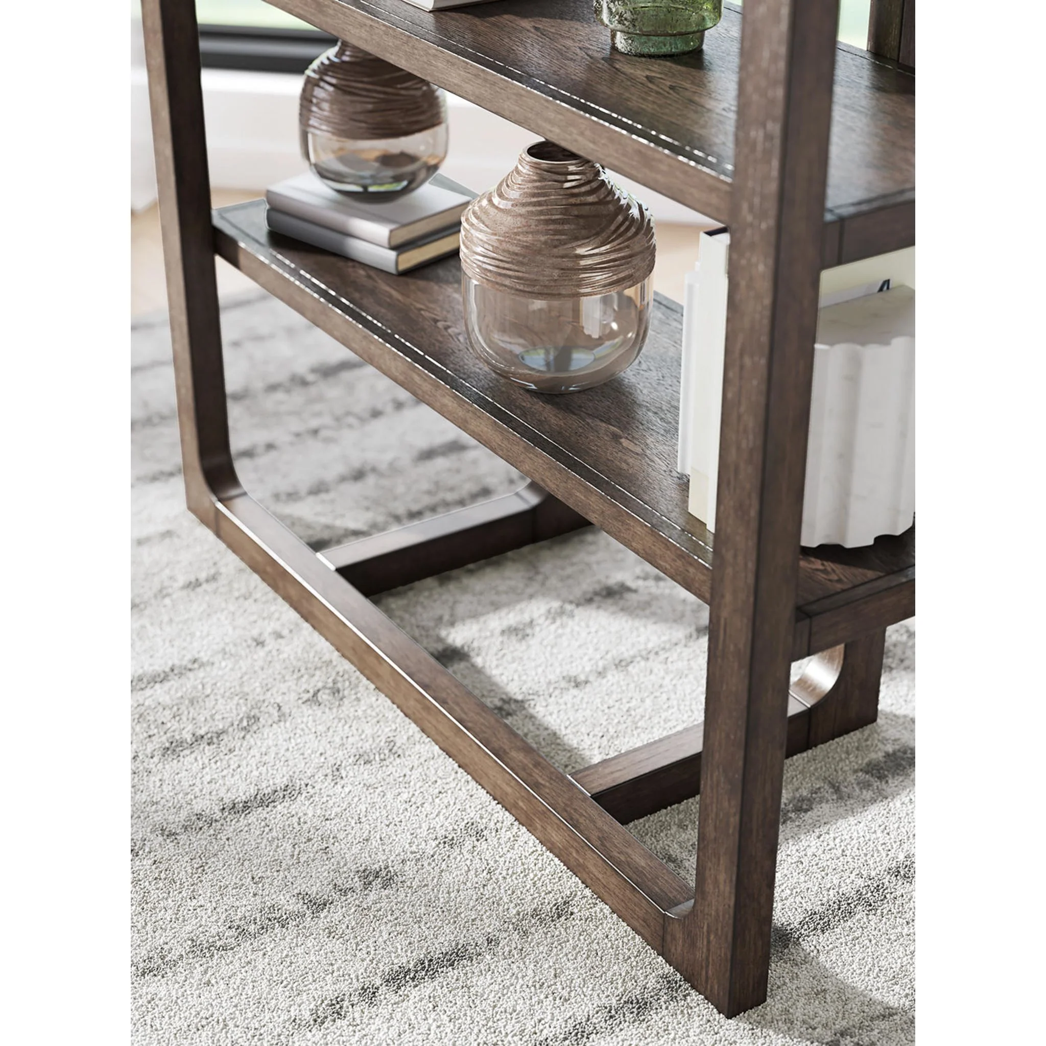 Breckington Bookcase - Dark Brown - Image 9