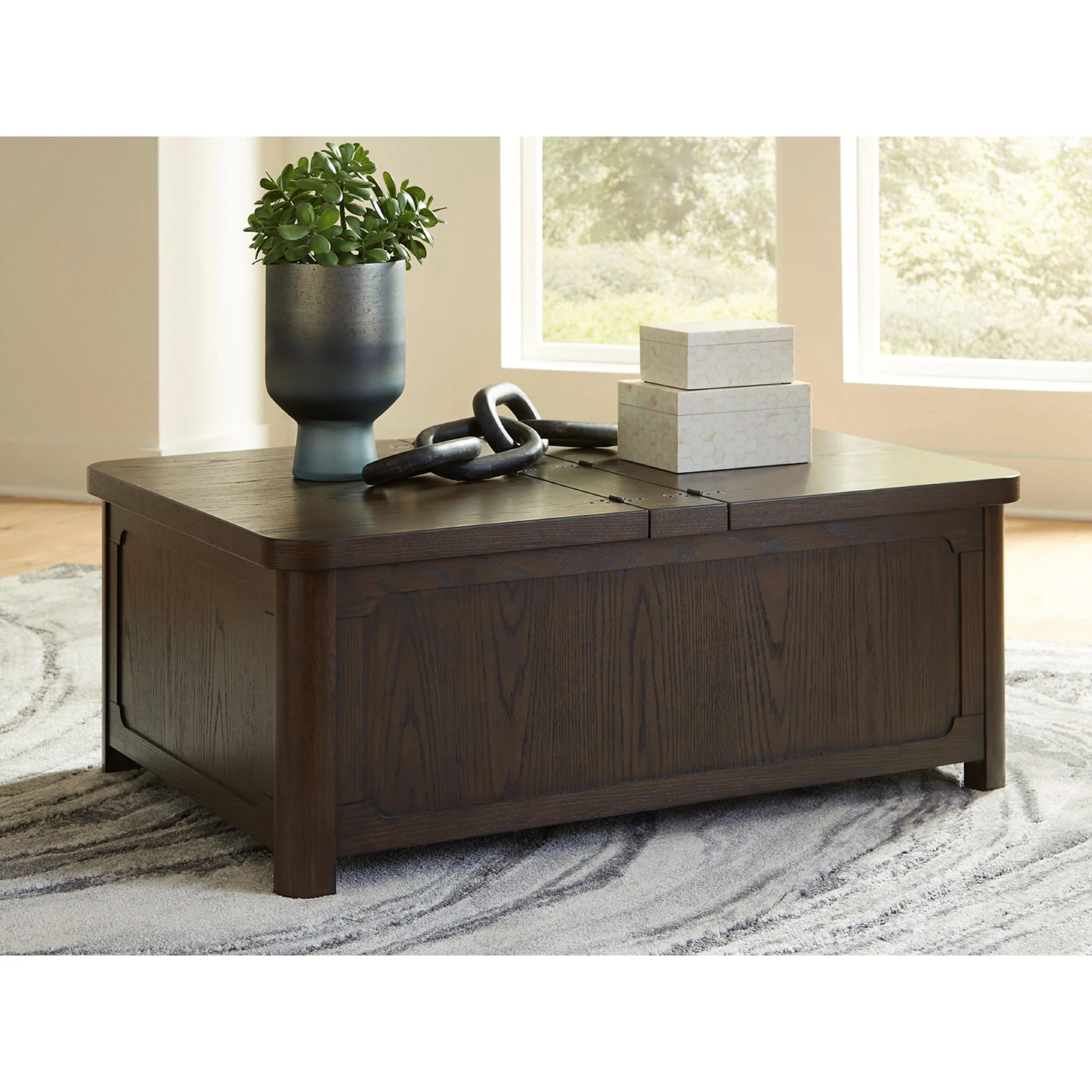 Breckington Coffee Table - Dark Brown - Image 2