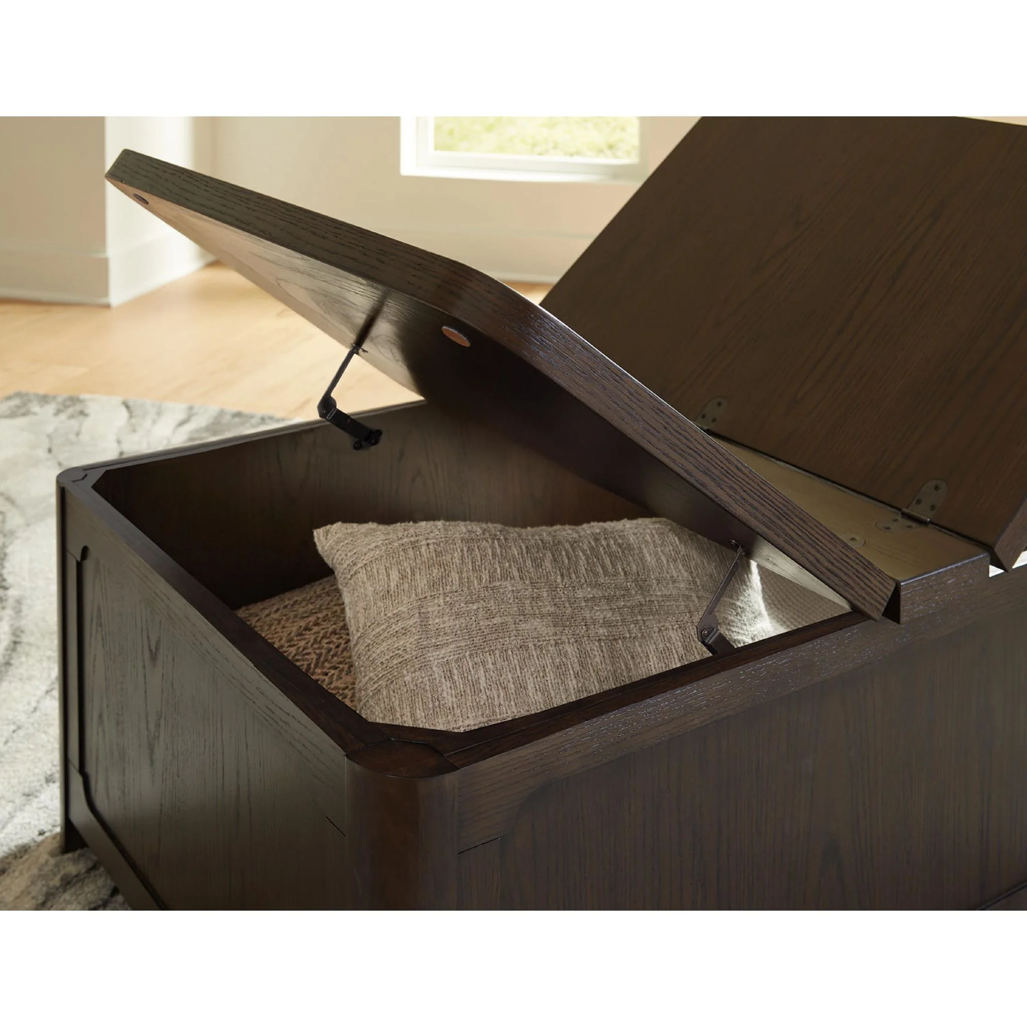 Breckington Coffee Table - Dark Brown - Image 7