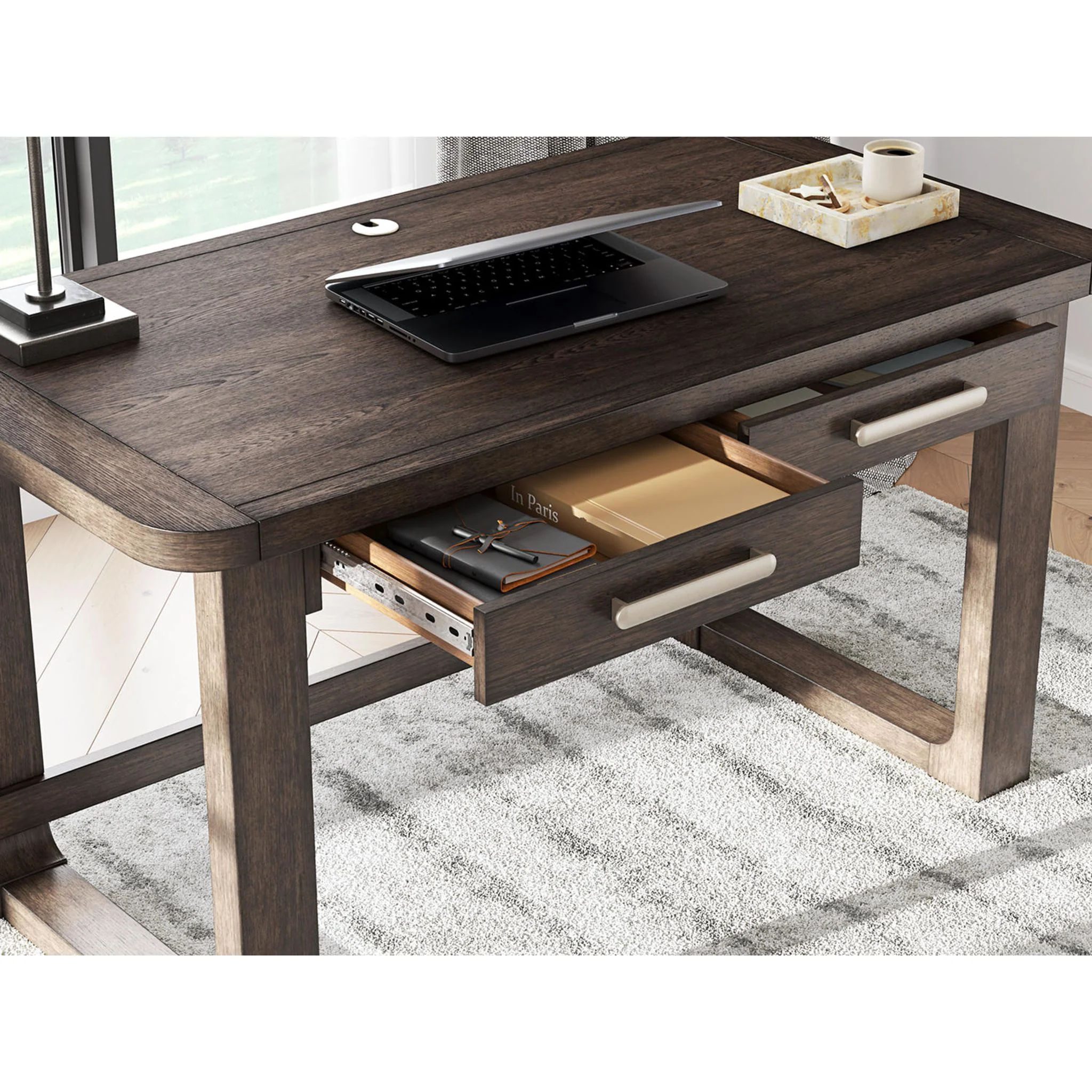 Breckington Desk - Dark Brown - Image 10