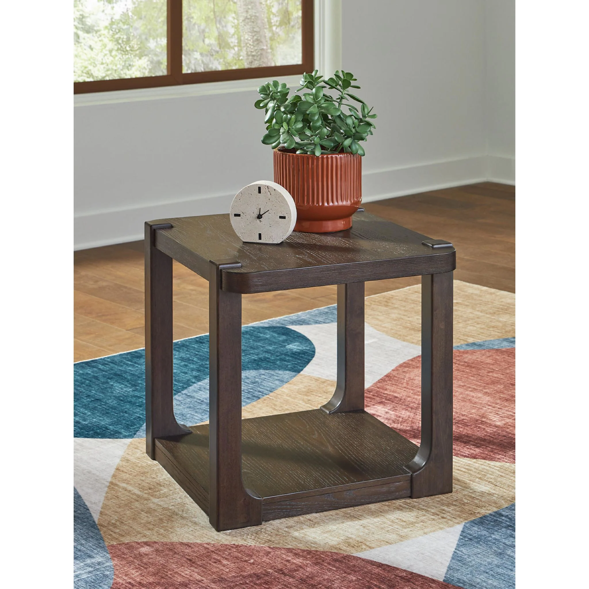 Breckington End Table - Dark Brown - Image 3