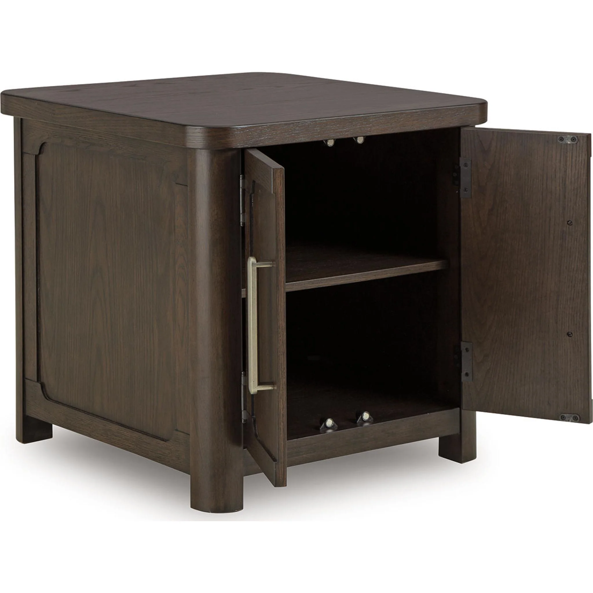 Breckington End Table - Dark Brown - Image 2