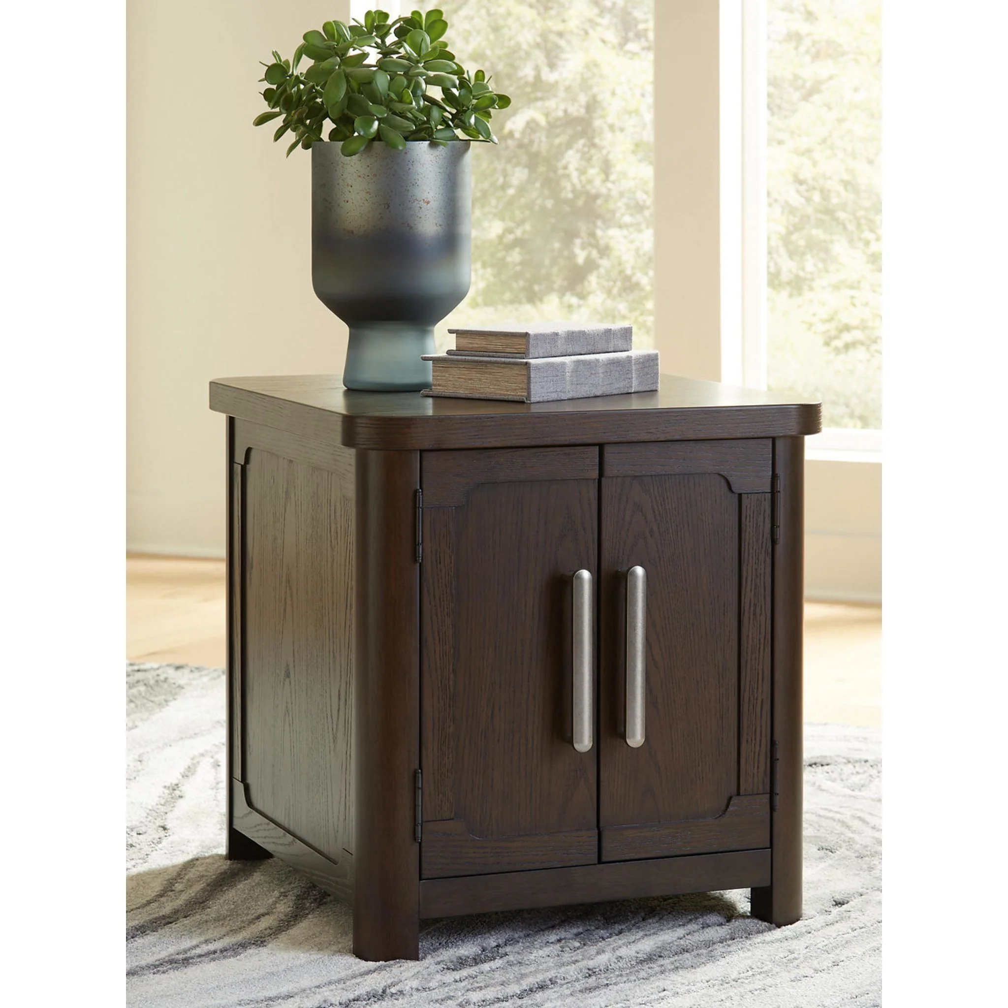 Breckington End Table - Dark Brown - Image 3