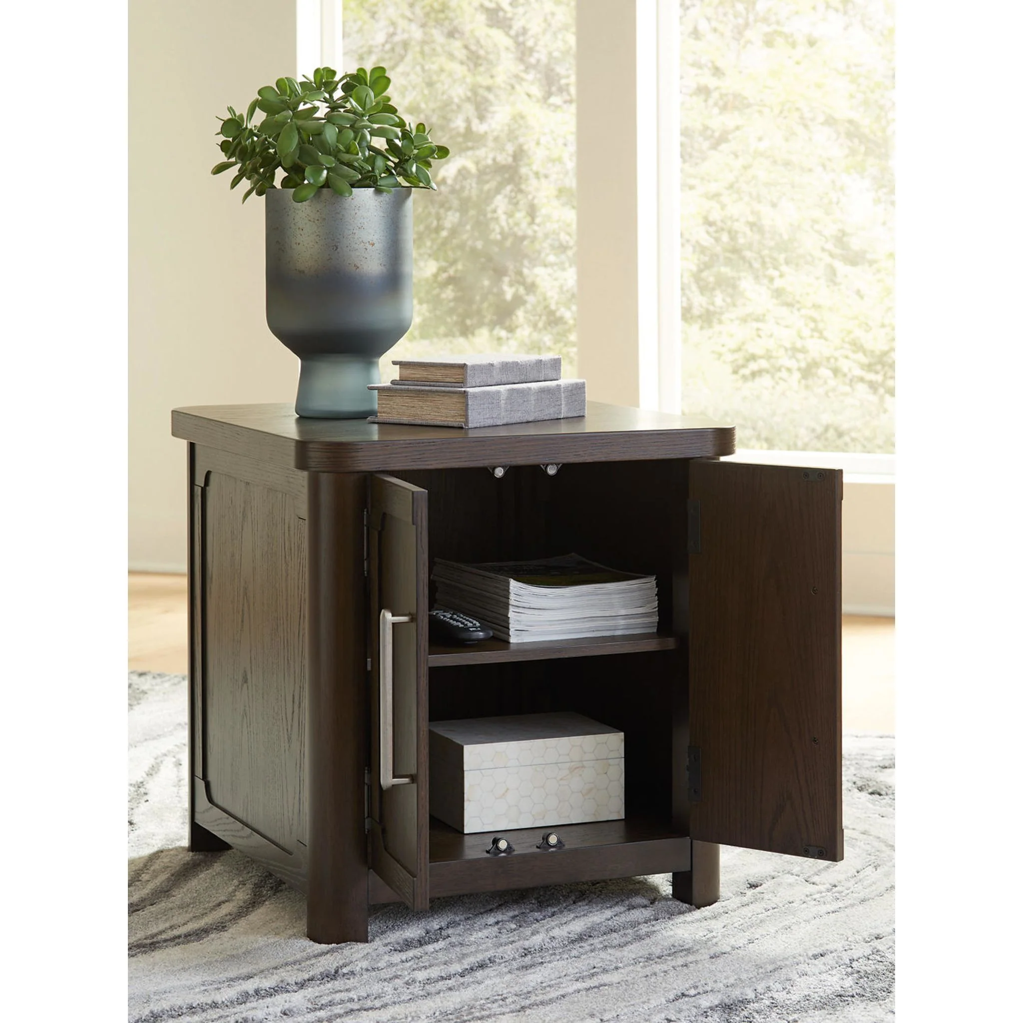 Breckington End Table - Dark Brown - Image 6