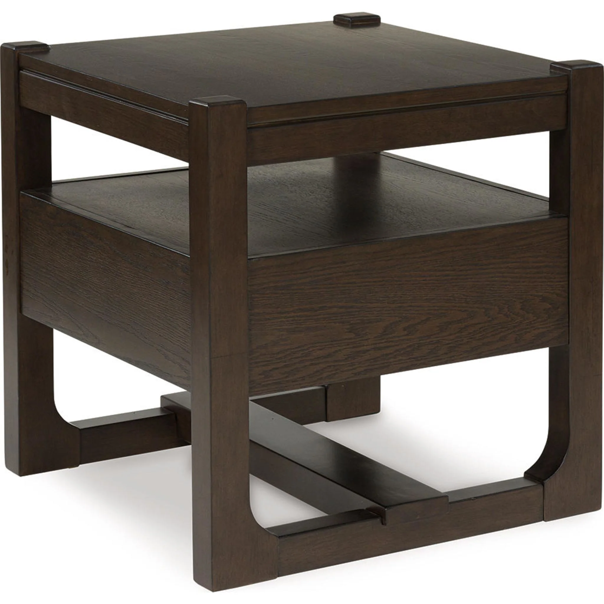 Breckington End Table - Dark Brown - Image 5