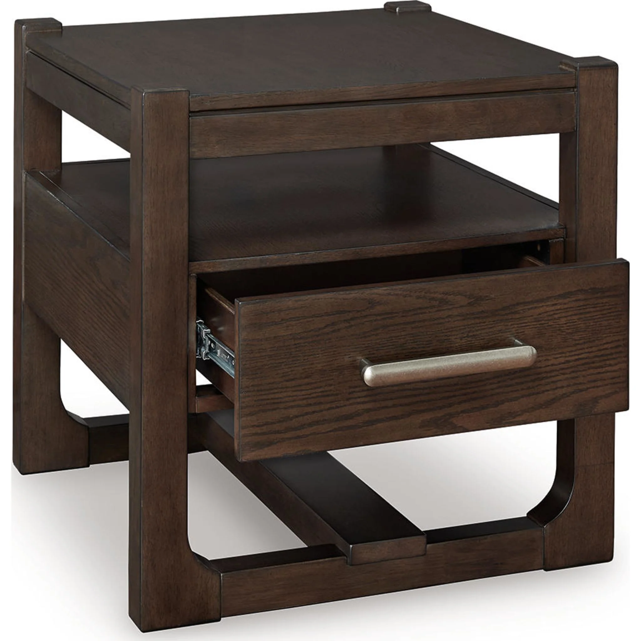 Breckington End Table - Dark Brown - Image 6
