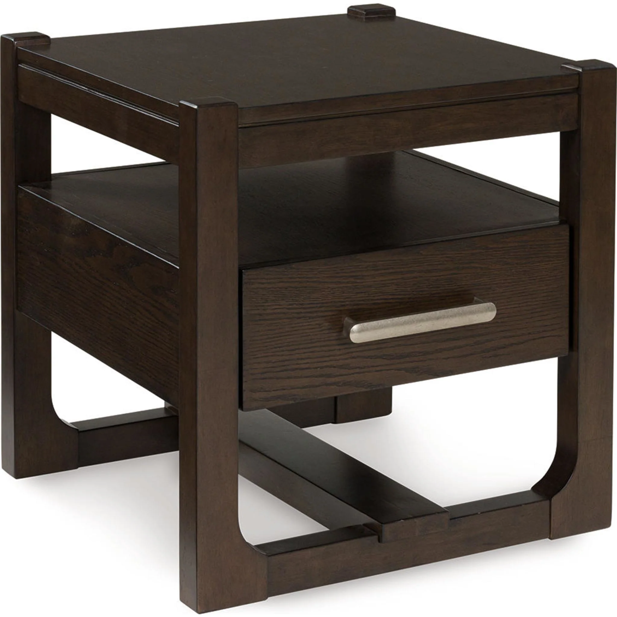 Breckington End Table - Dark Brown - Image 7