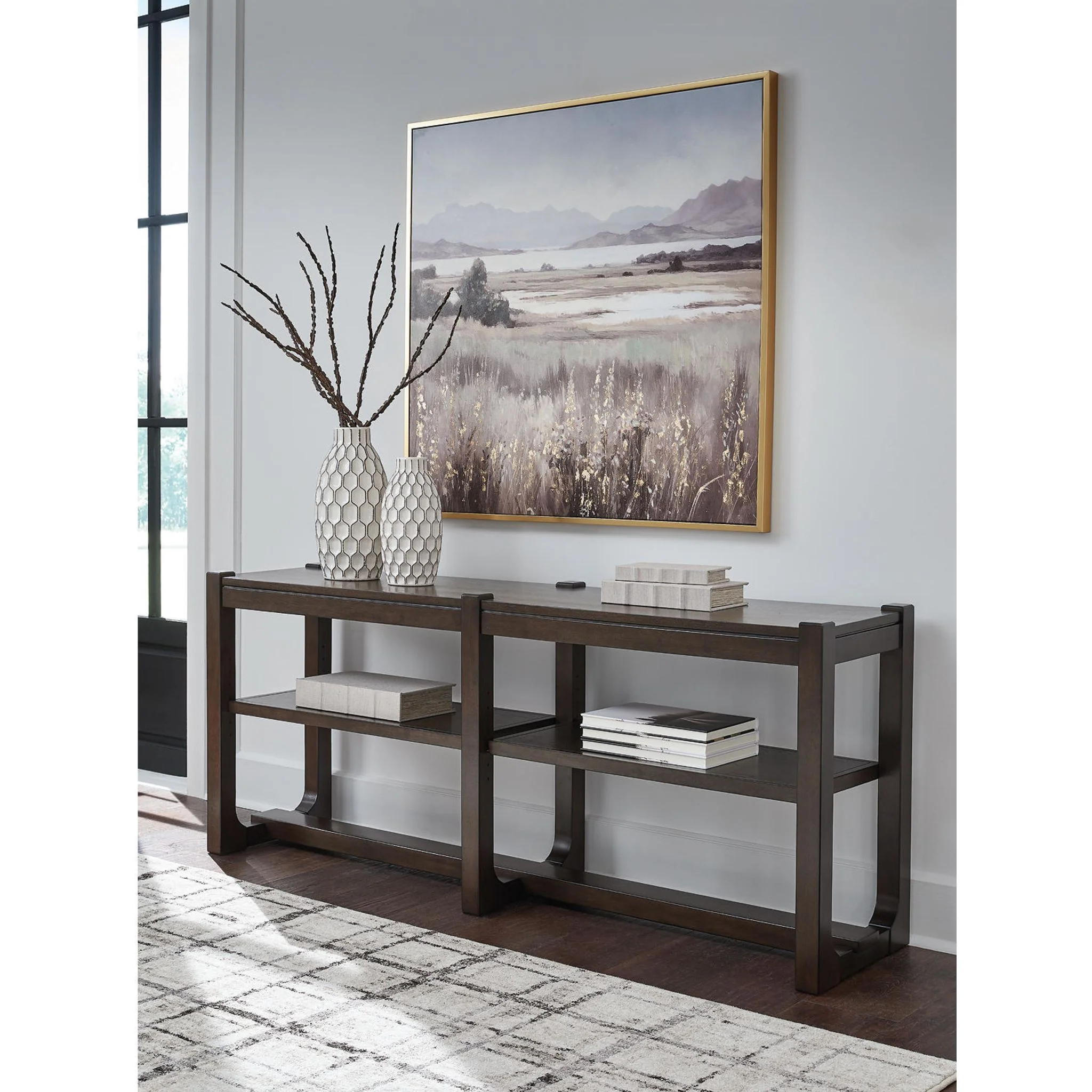 Breckington Sofa Table - Dark Brown - Image 2