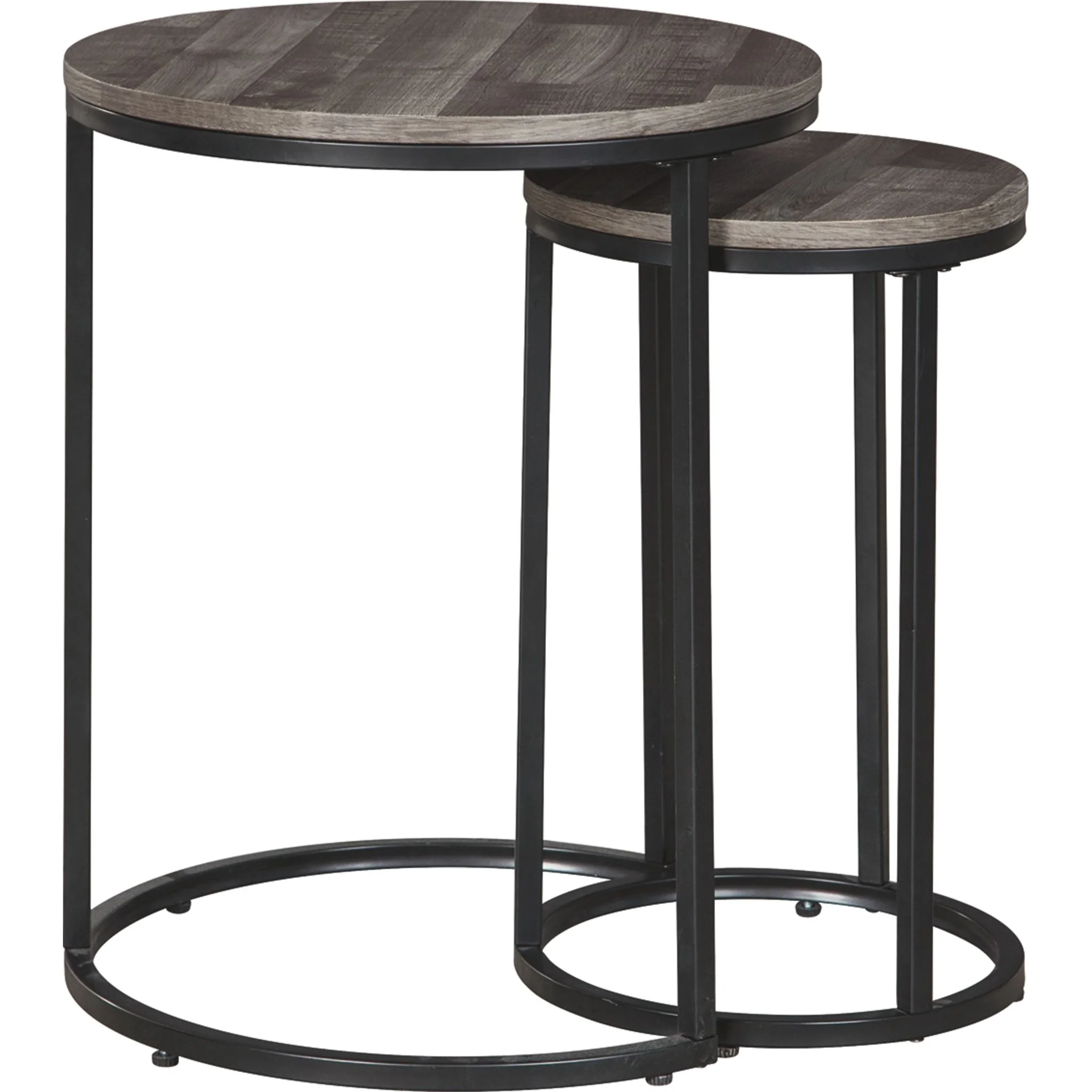 Briarsboro Accent Table (Set of 2) - Gray/Black - Image 4