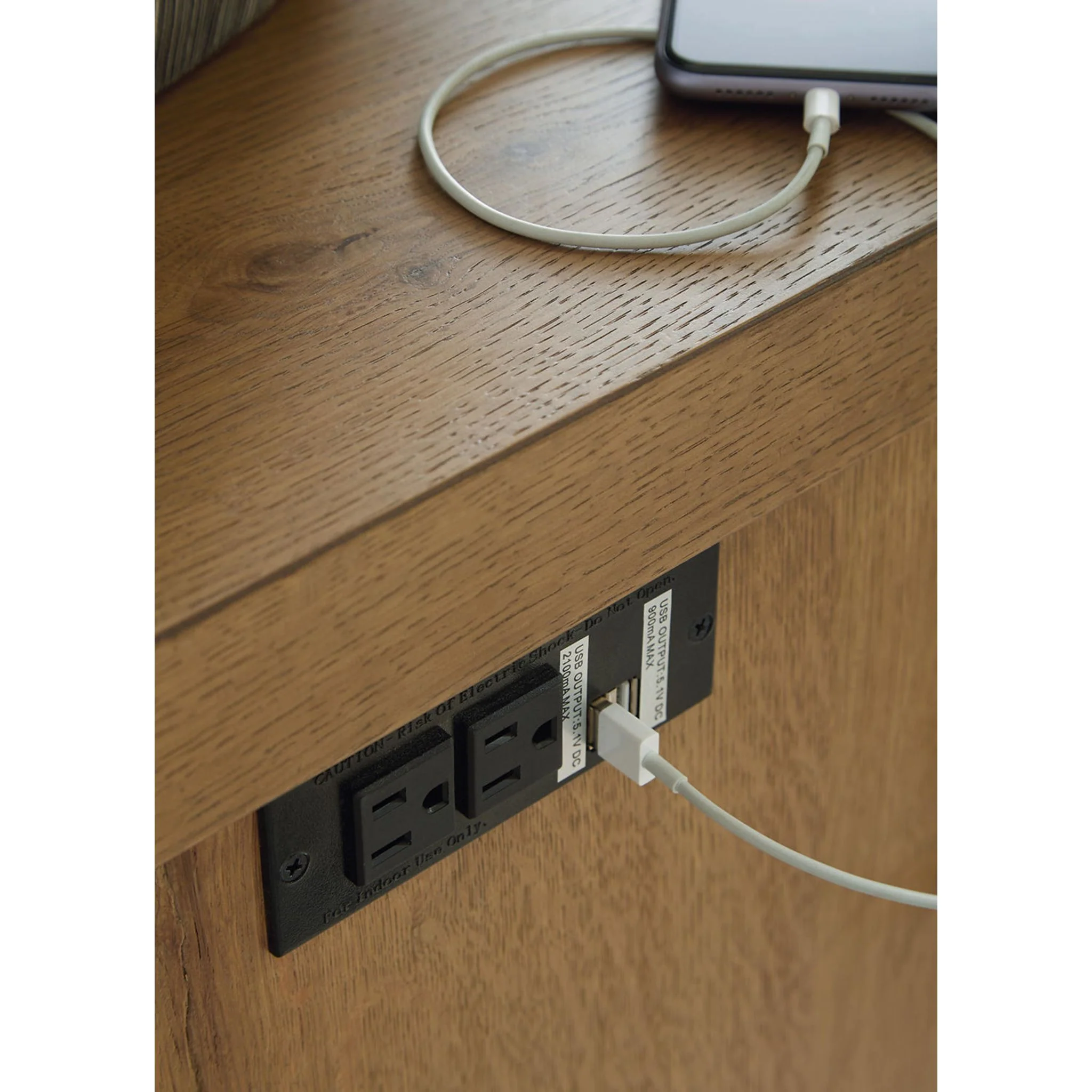 Brinstead Chair Side End Table - Light Brown - Image 2
