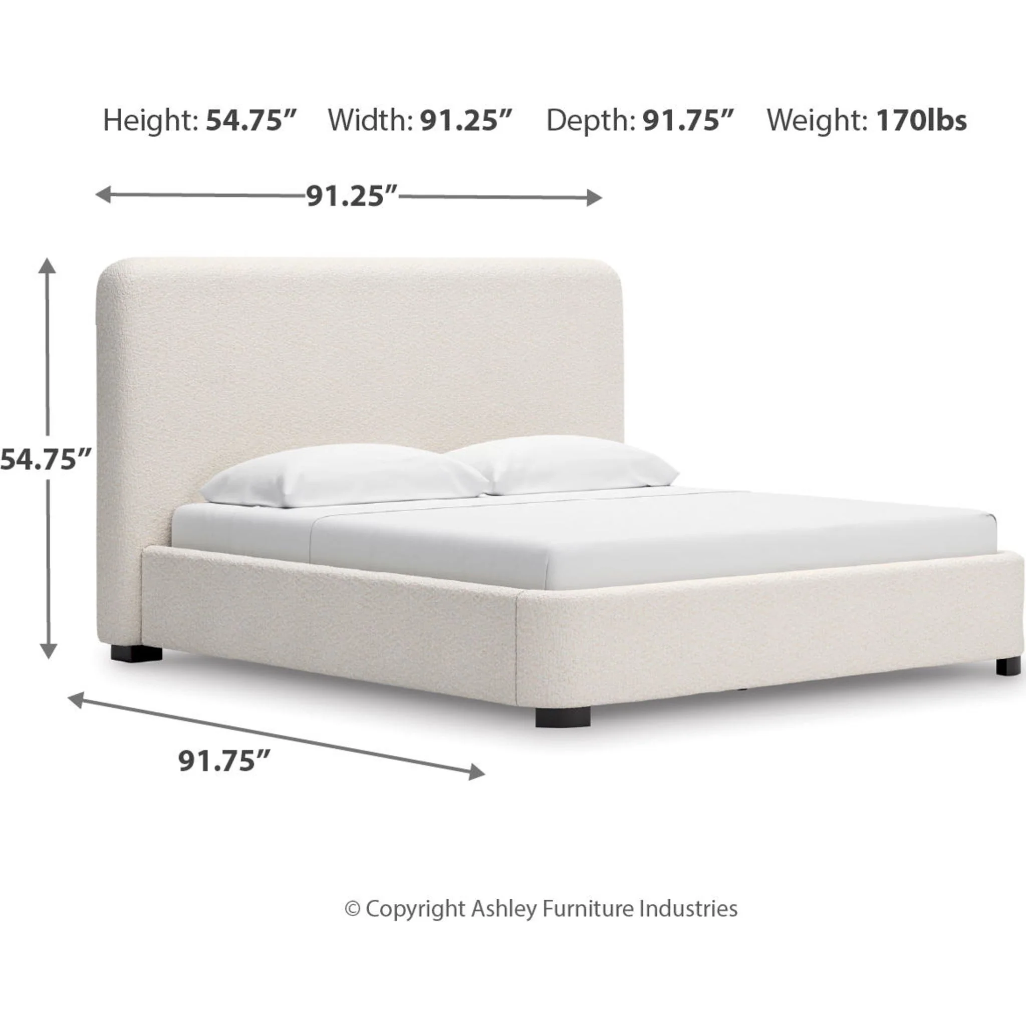 Brintstreet King Upholstered Bed - Beige - Image 11