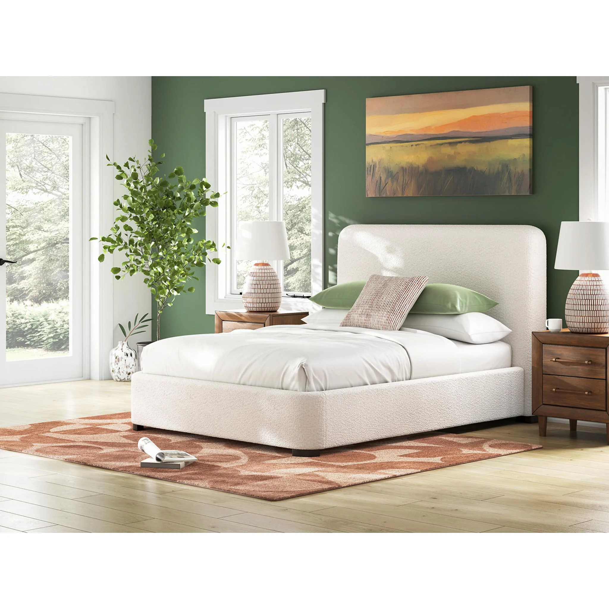Brintstreet Queen Upholstered Bed - Beige - Image 2