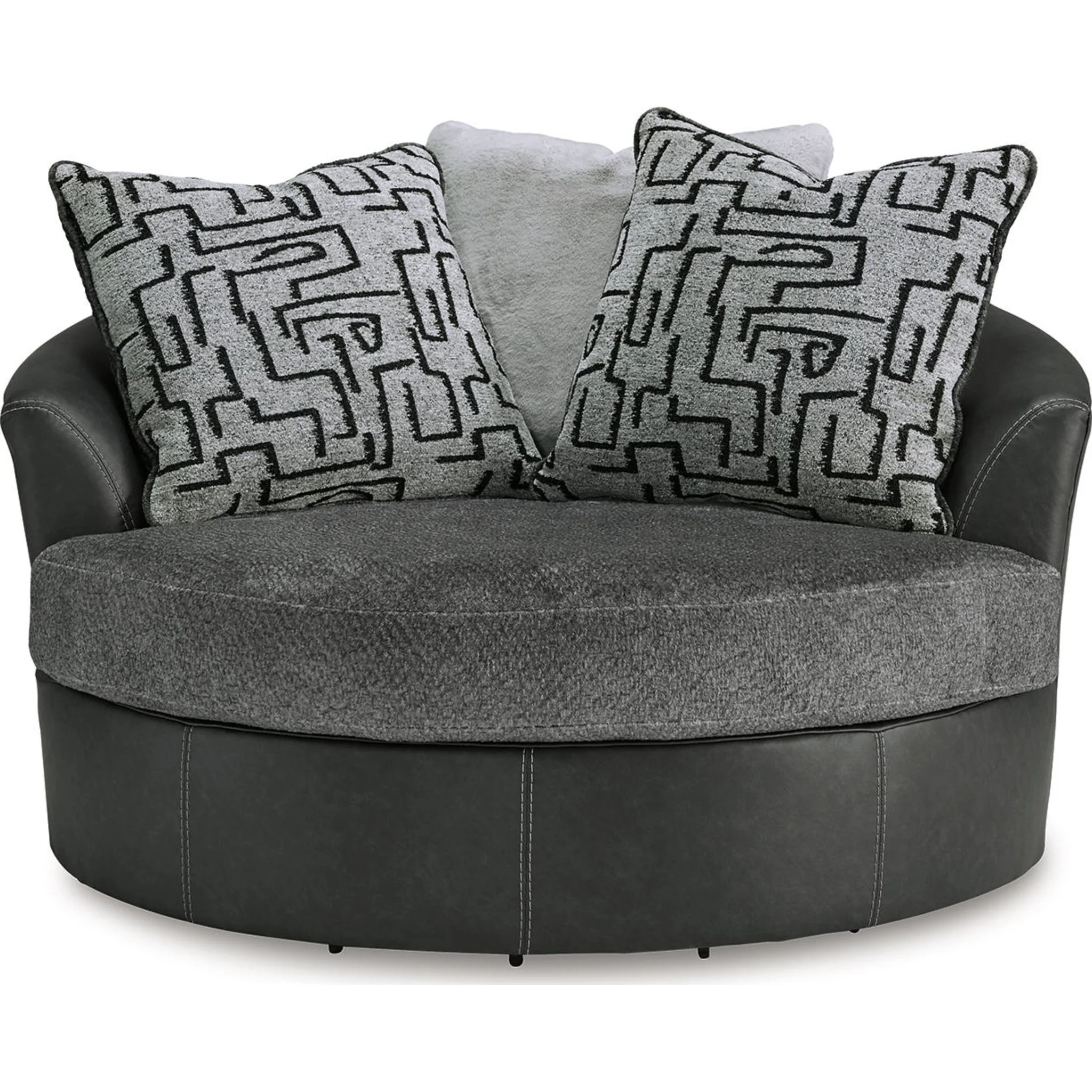 Brixley Pier Swivel Chair - Graphite - Image 6
