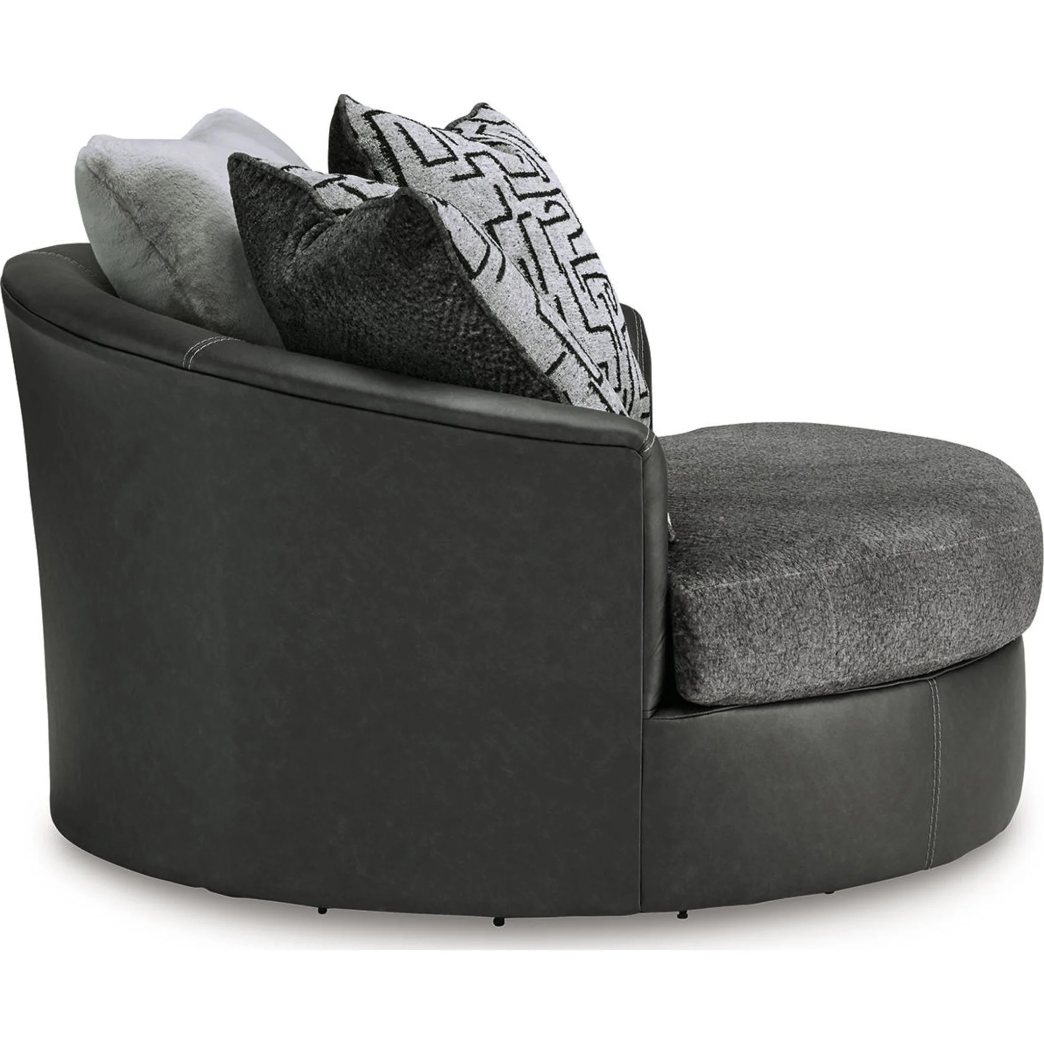 Brixley Pier Swivel Chair - Graphite - Image 7