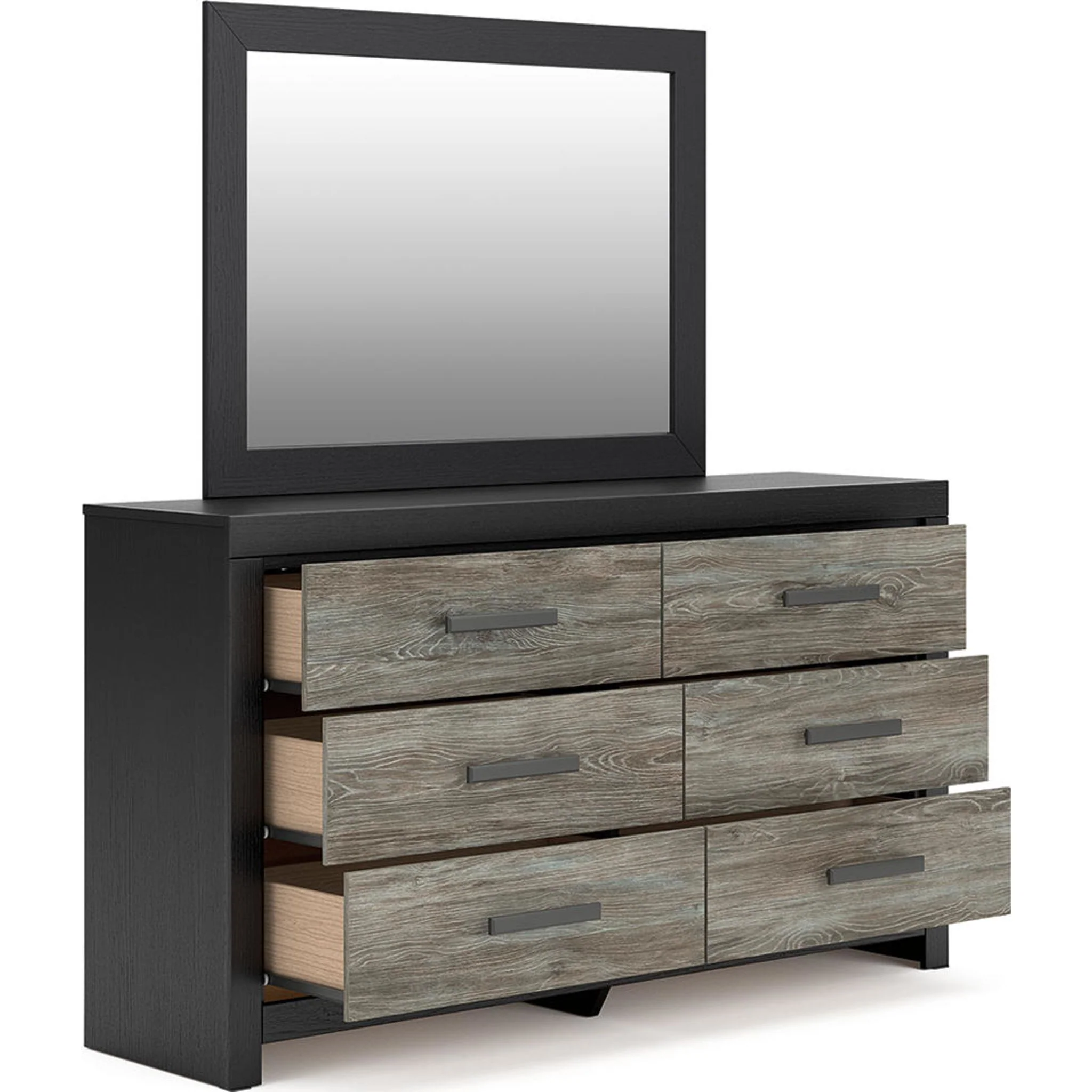 Broachmyn Dresser and Mirror - Black/Gray - Image 2