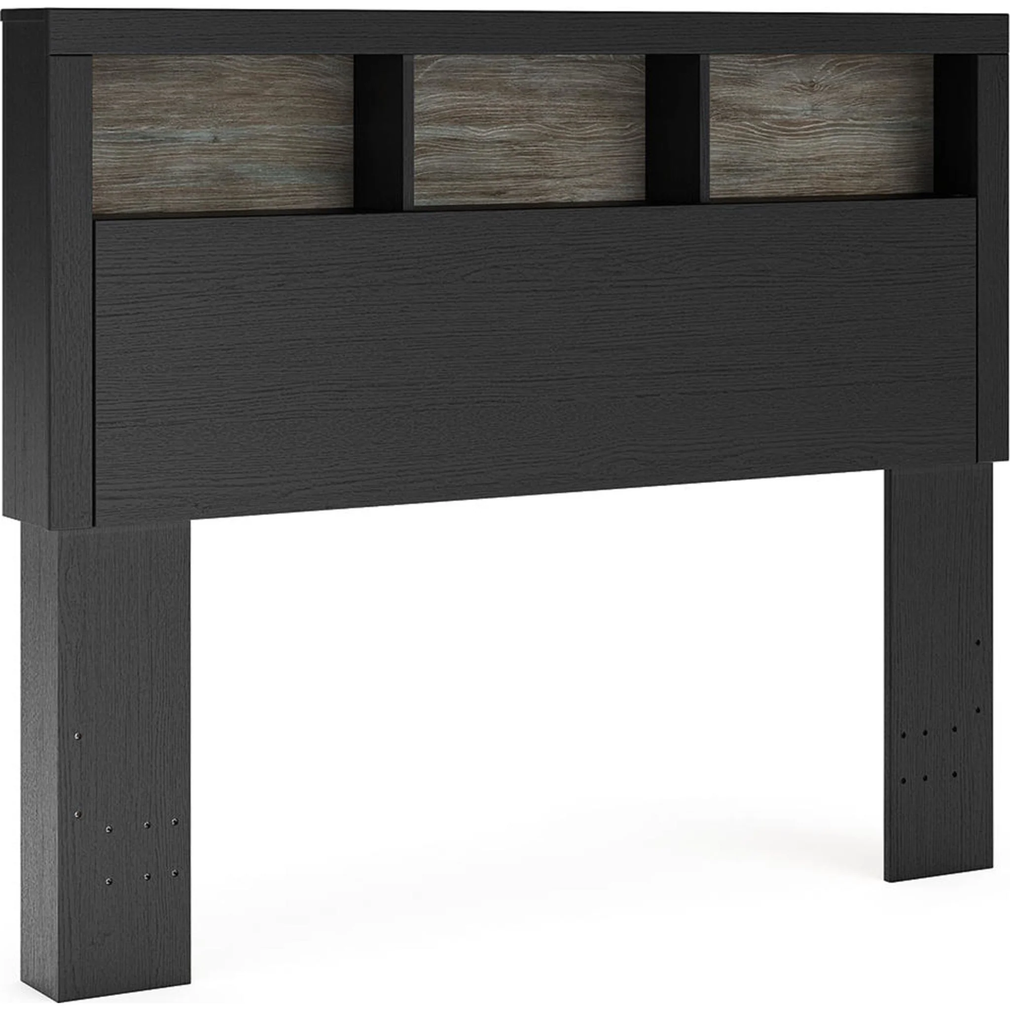 Broachmyn Full Bookcase Headboard - Black/Gray - Image 3