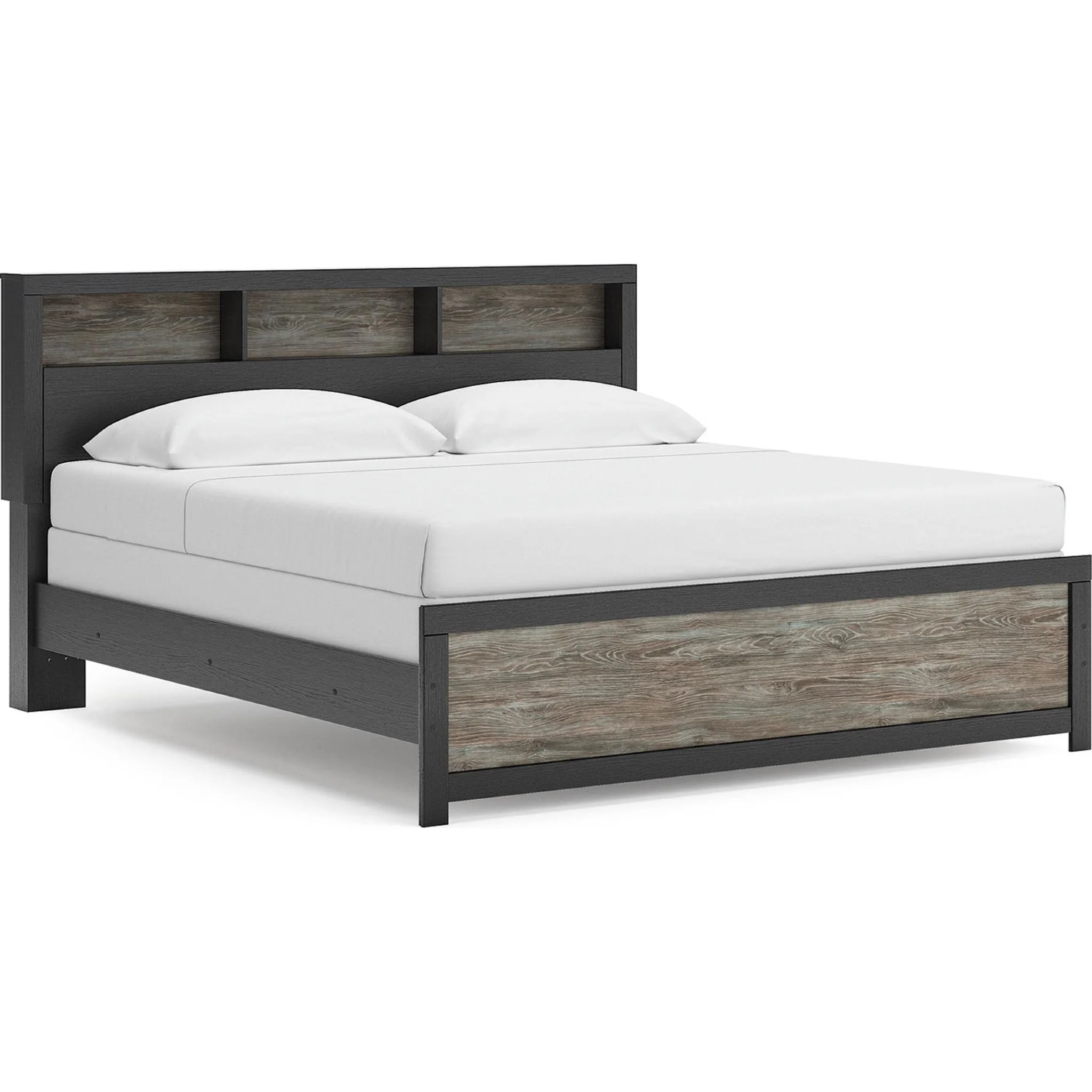Broachmyn King Bookcase Bed - Black/Gray - Image 3