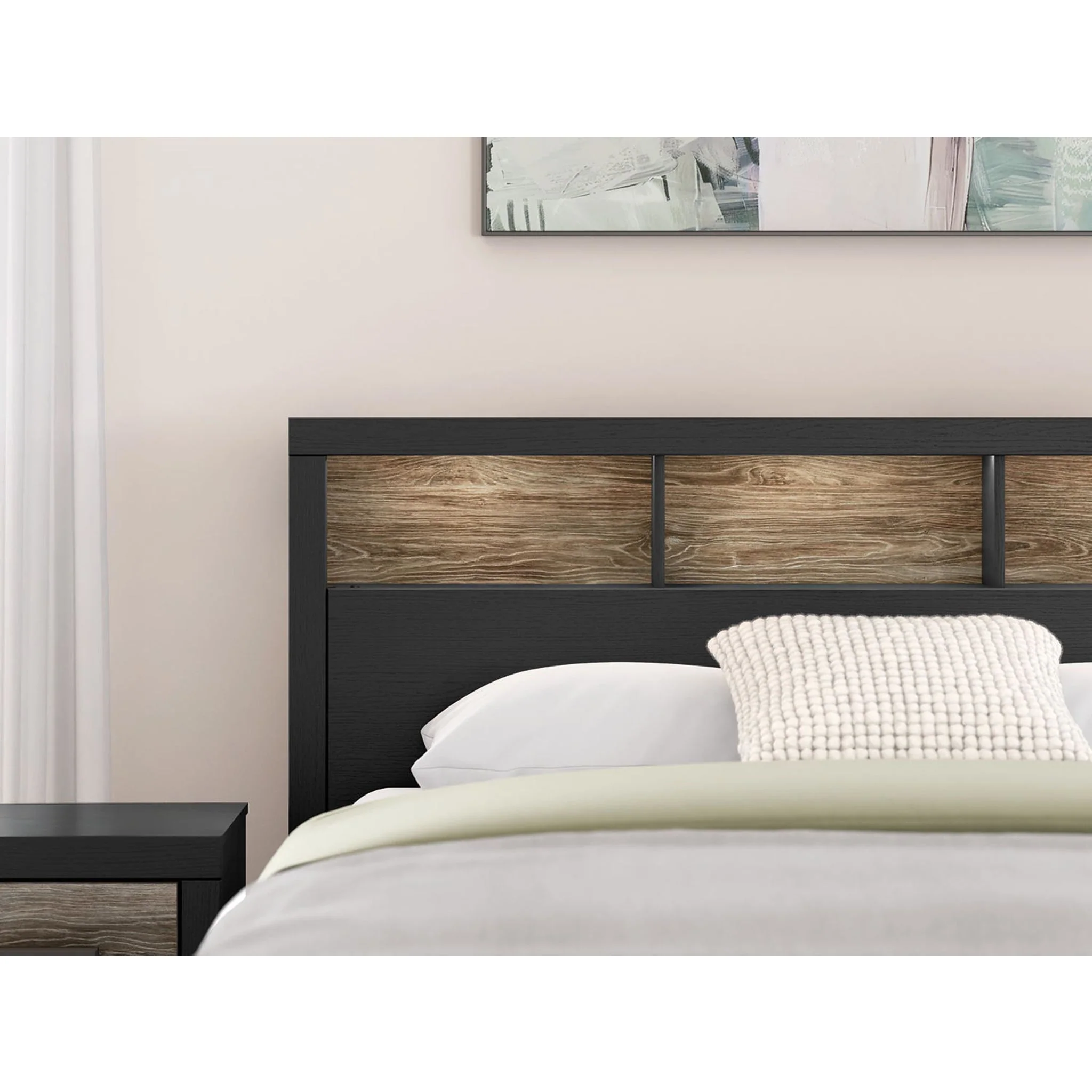 Broachmyn King Bookcase Bed - Black/Gray - Image 5