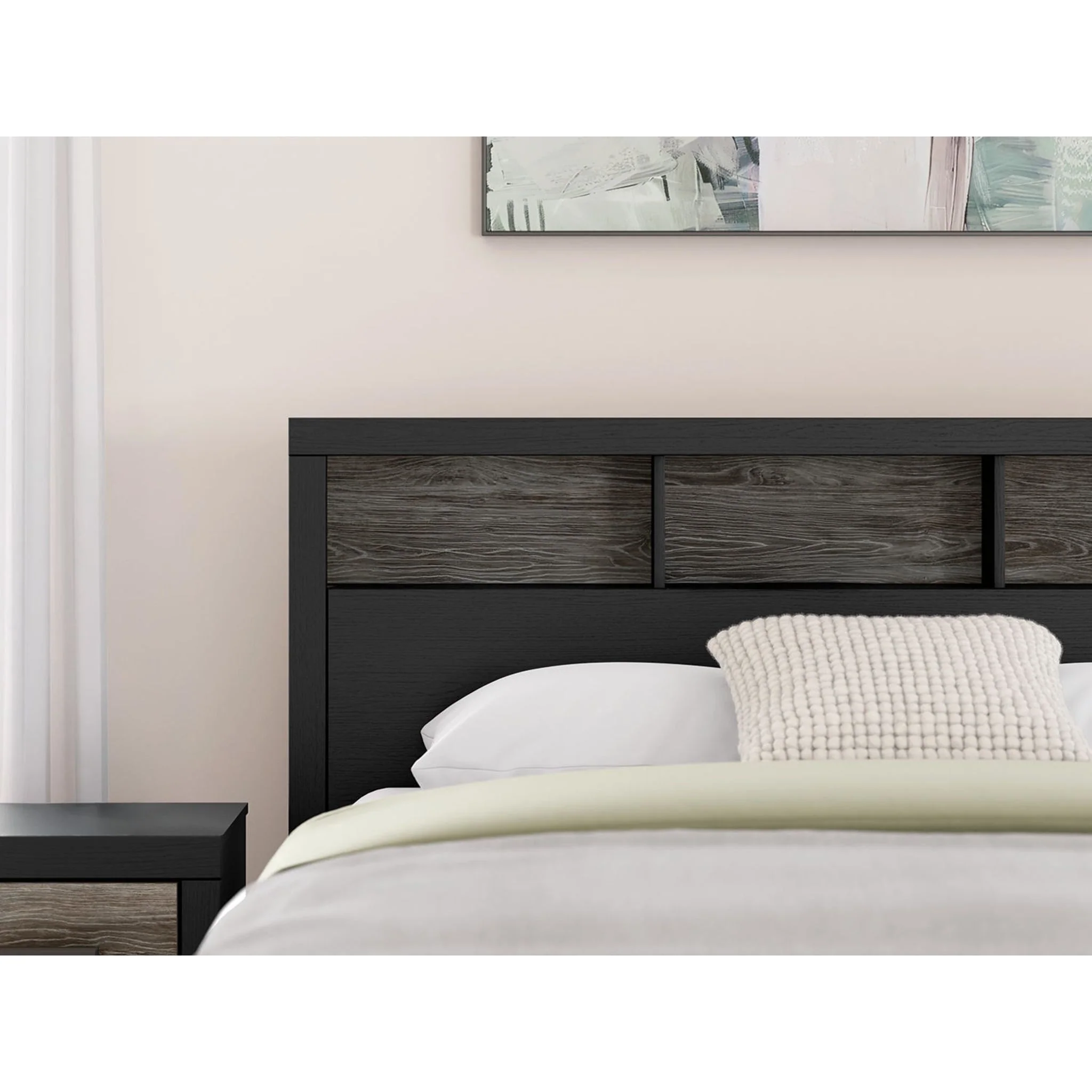 Broachmyn King Bookcase Bed - Black/Gray - Image 6