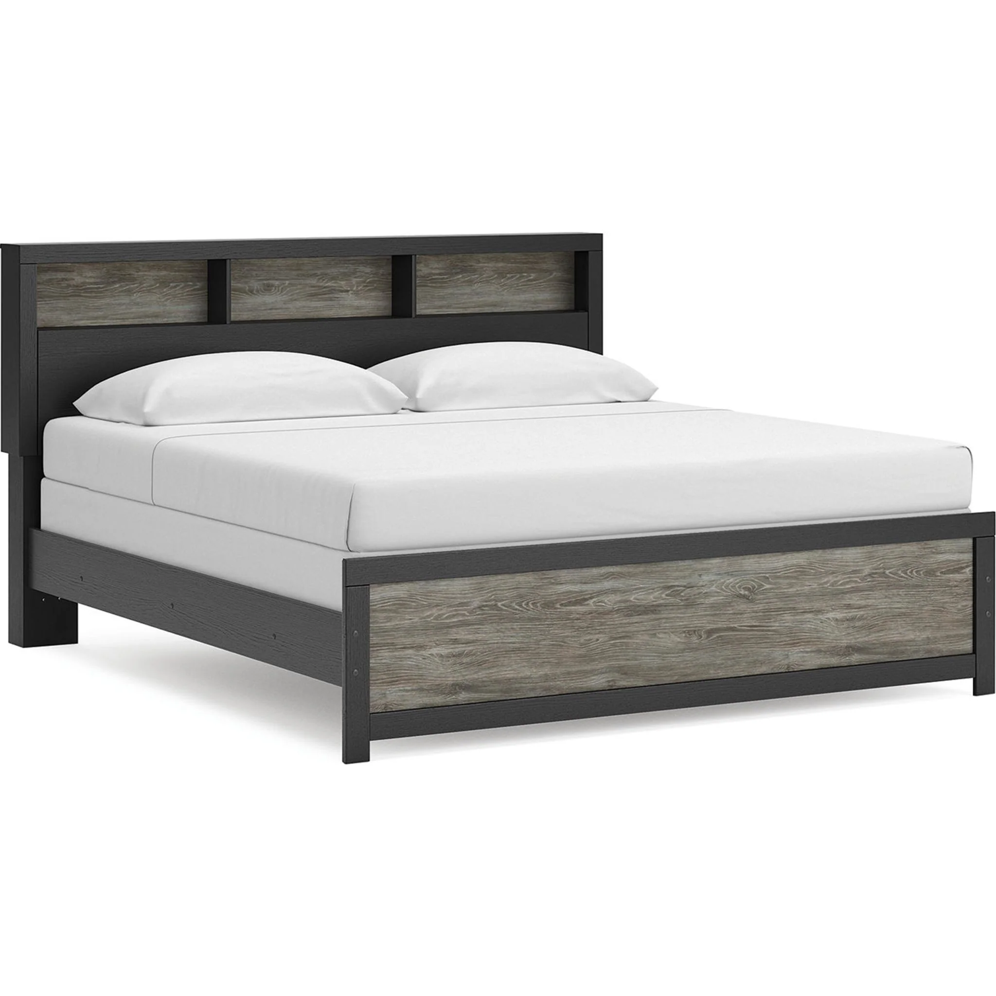 Broachmyn King Bookcase Bed - Black/Gray - Image 3
