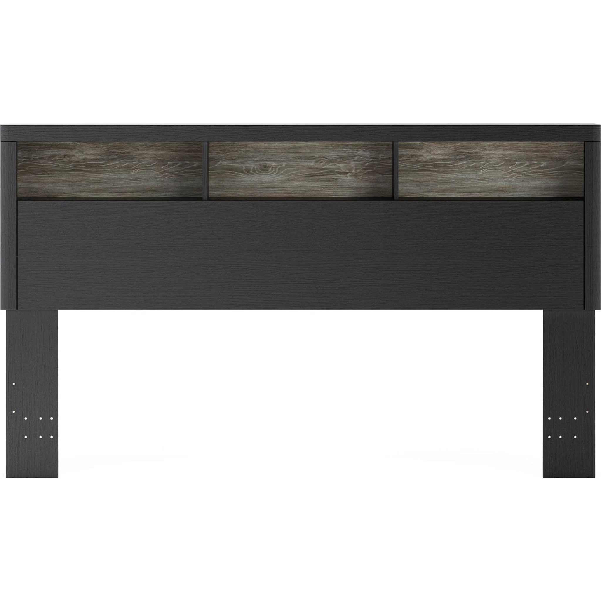 Broachmyn King Bookcase Headboard - Black/Gray - Image 2