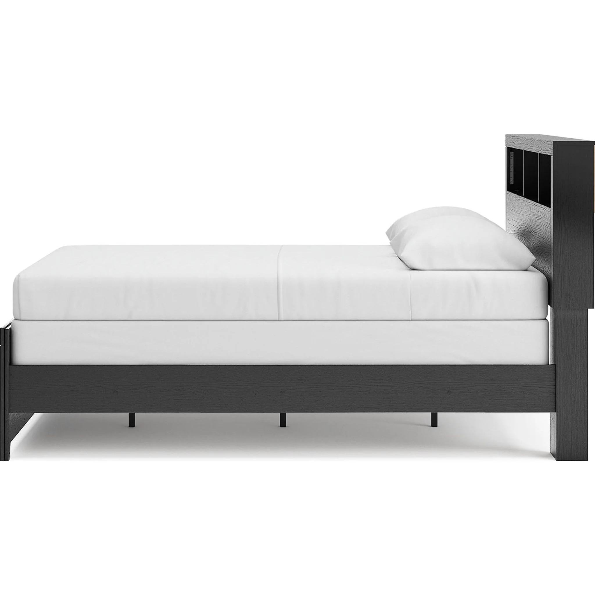 Broachmyn Queen Bookcase Bed - Black/Gray - Image 10