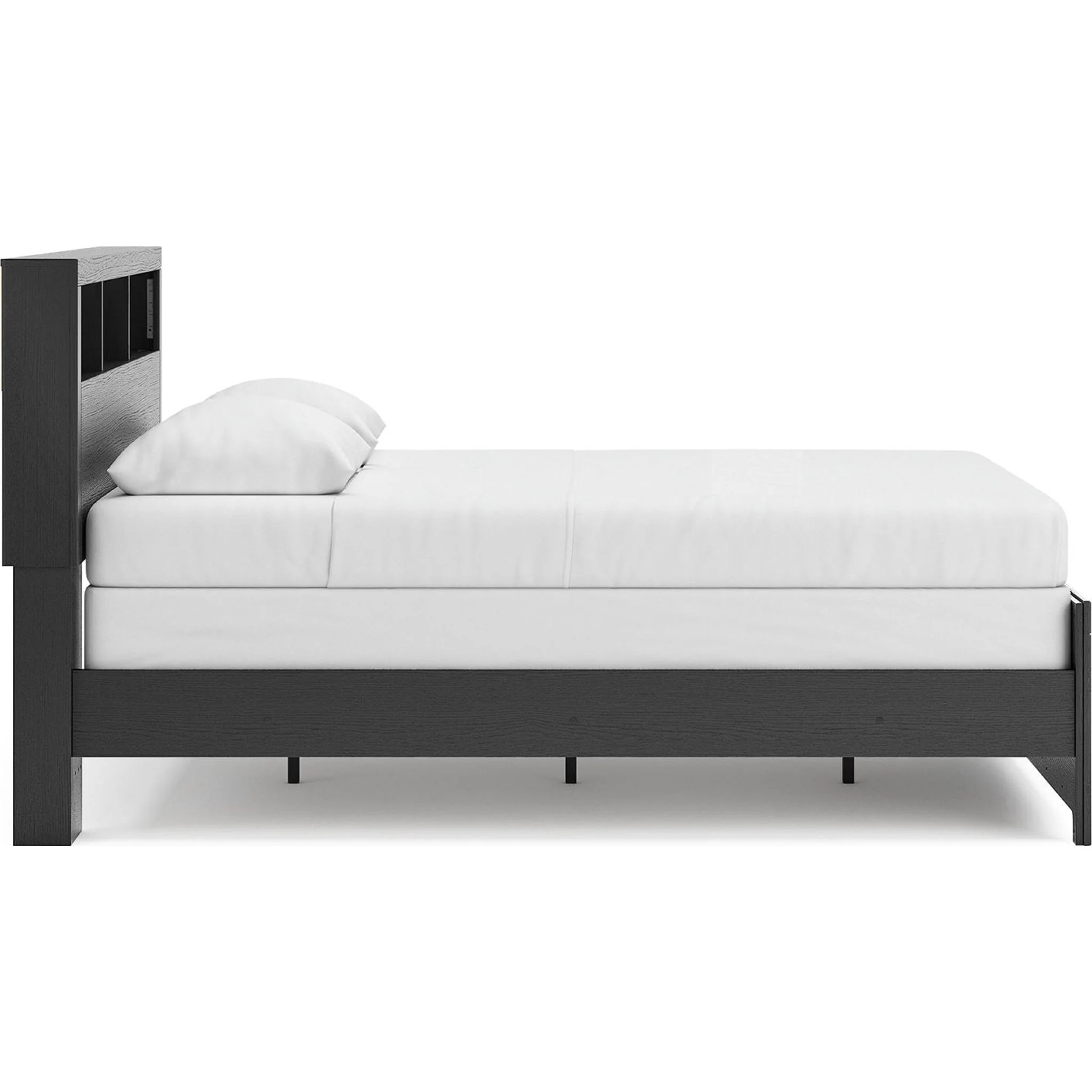 Broachmyn Queen Bookcase Bed - Black/Gray - Image 11