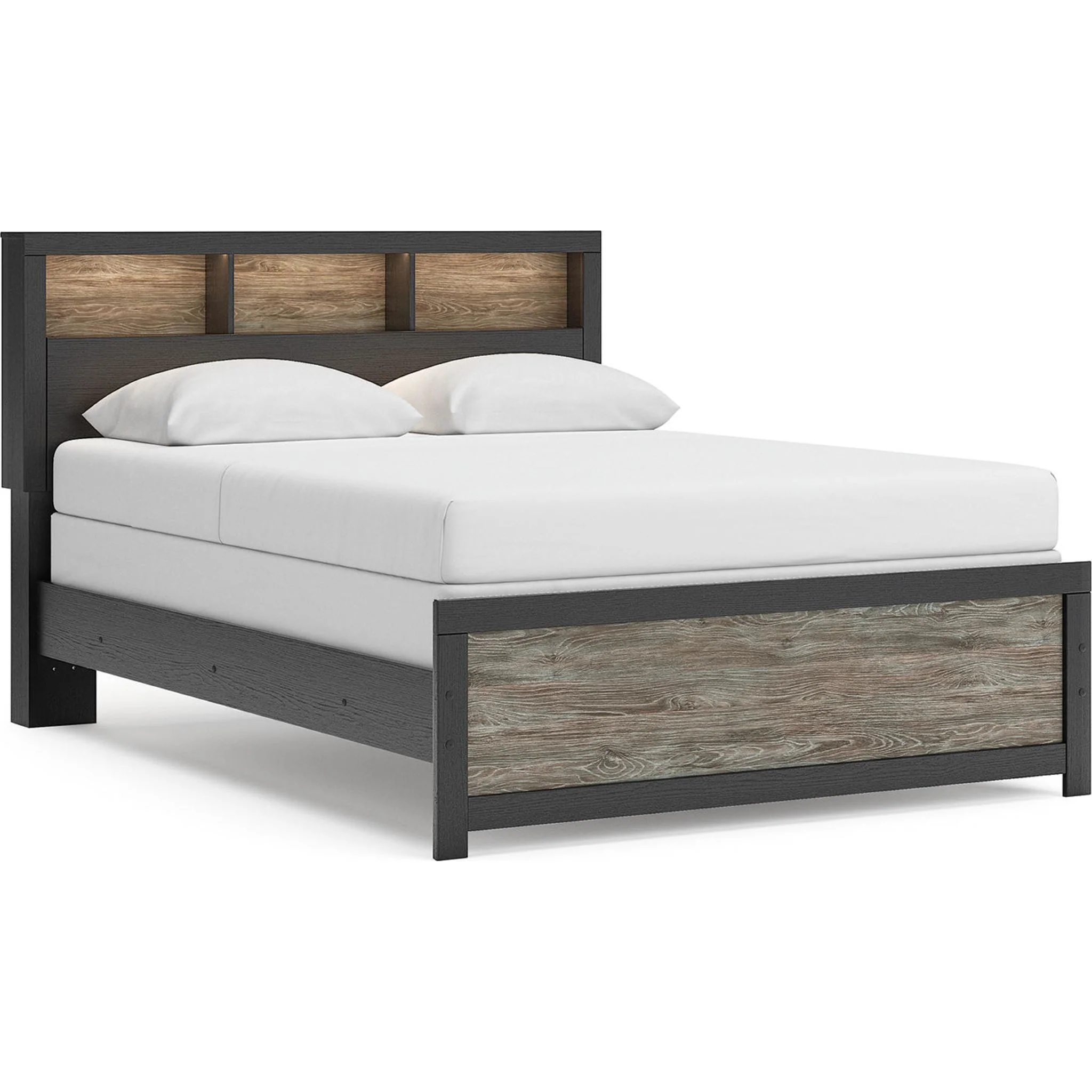Broachmyn Queen Bookcase Bed - Black/Gray - Image 2