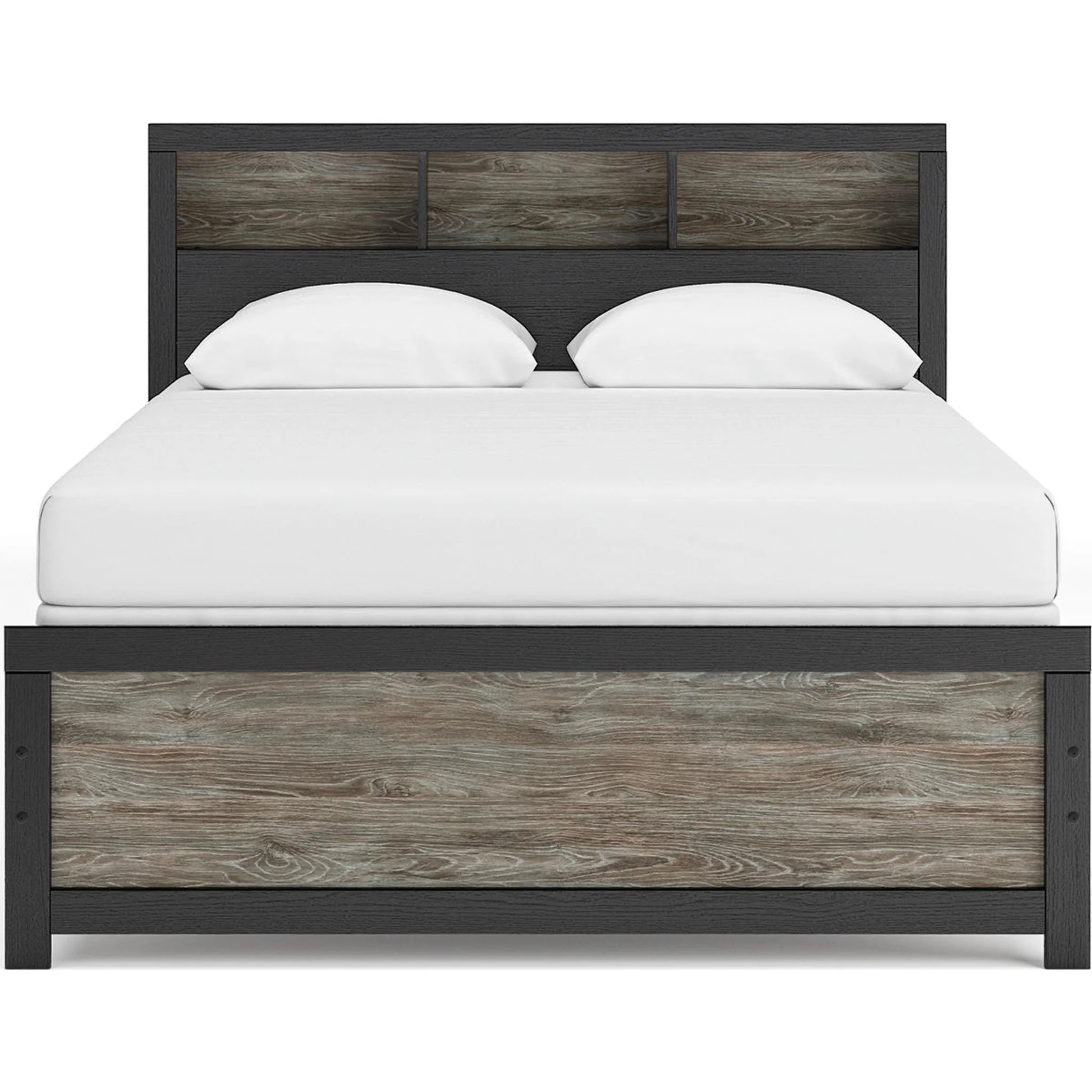 Broachmyn Queen Bookcase Bed - Black/Gray - Image 8