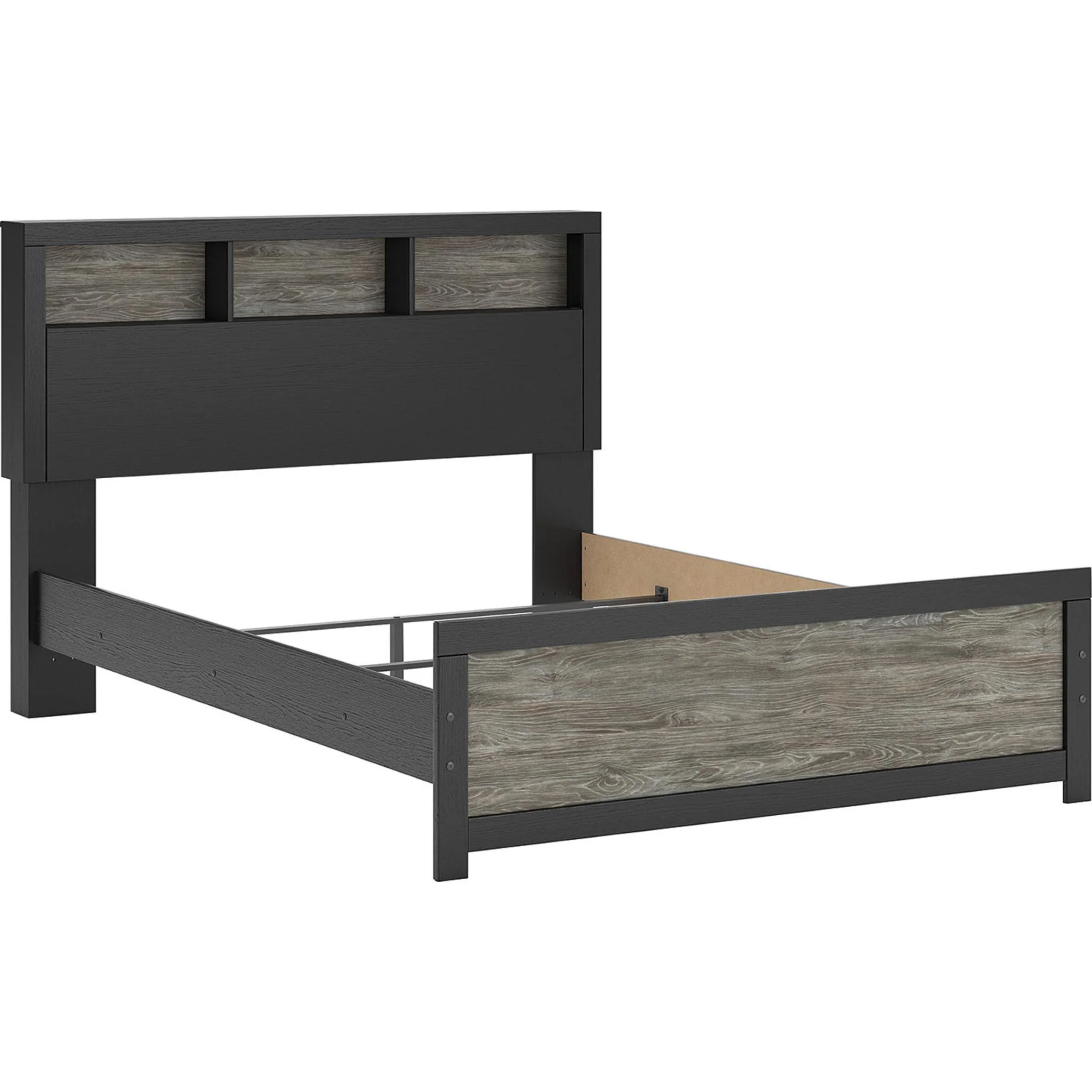 Broachmyn Queen Bookcase Bed - Black/Gray - Image 2