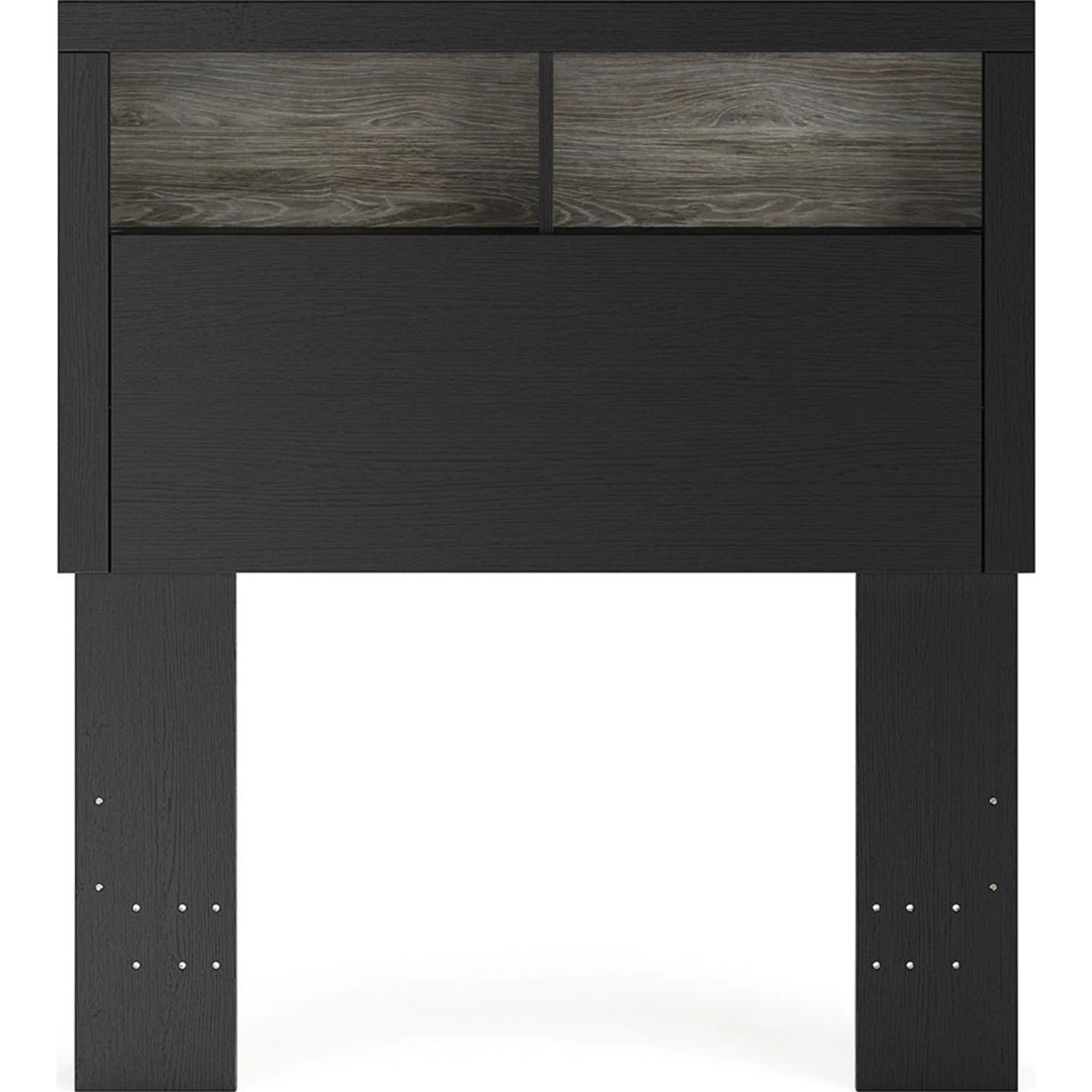 Broachmyn Twin Bookcase Headboard - Black/Gray - Image 3