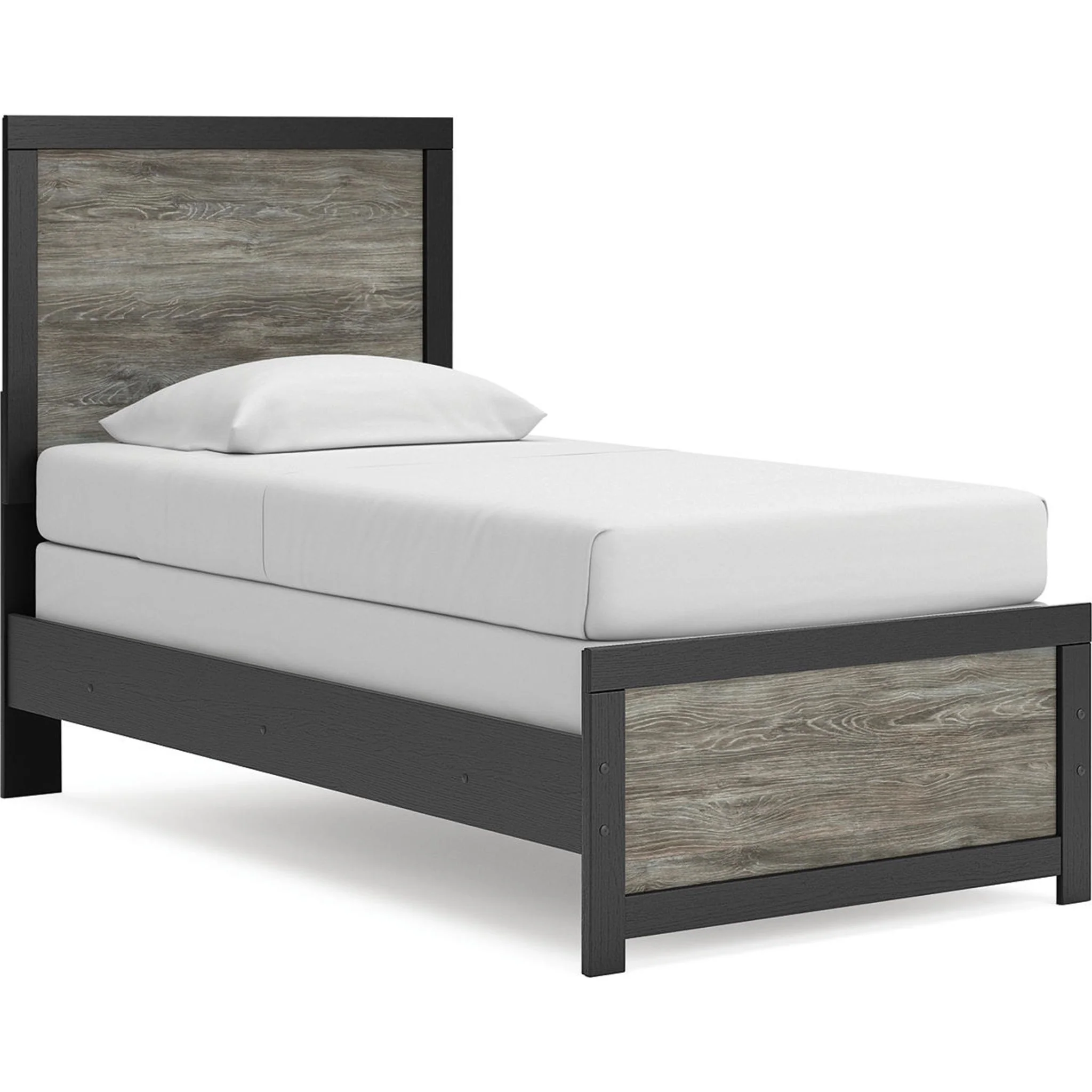 Broachmyn Twin Panel Bed - Black/Gray - Image 3