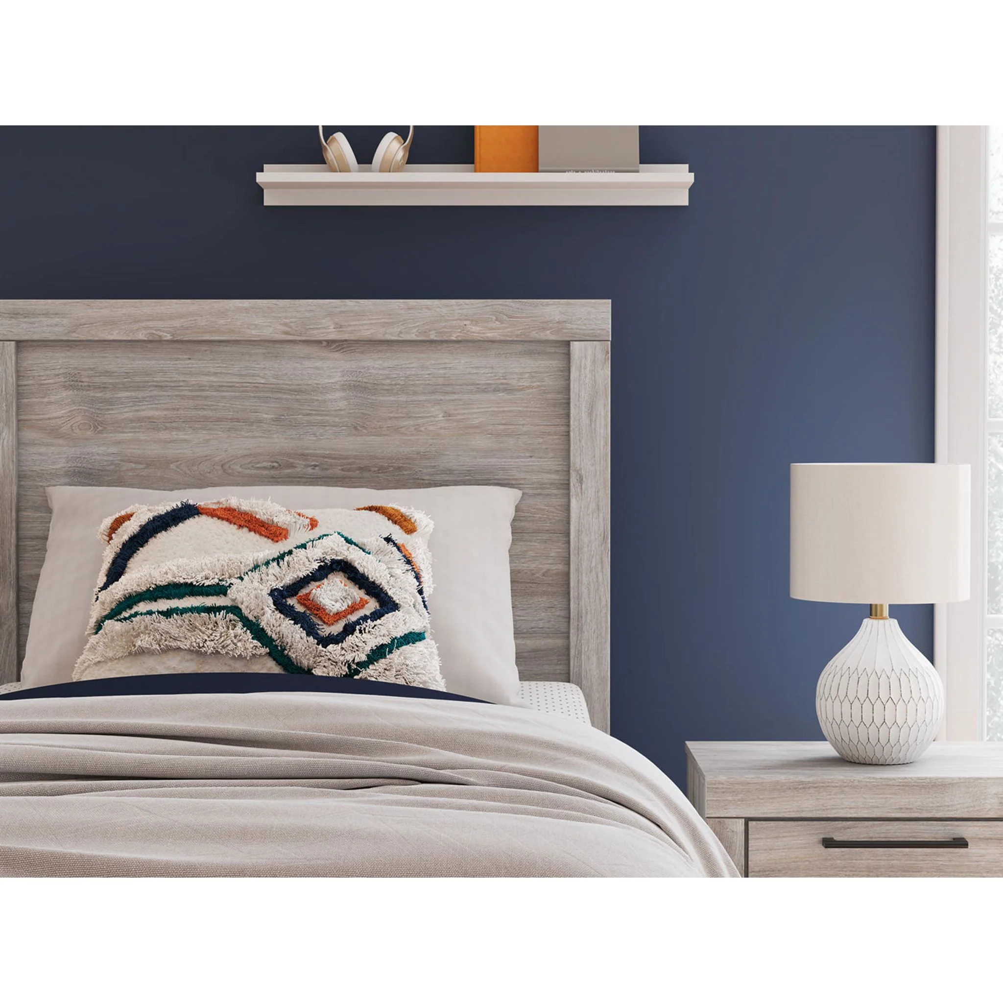 Broachmyn Twin Panel Bed - Gray - Image 5