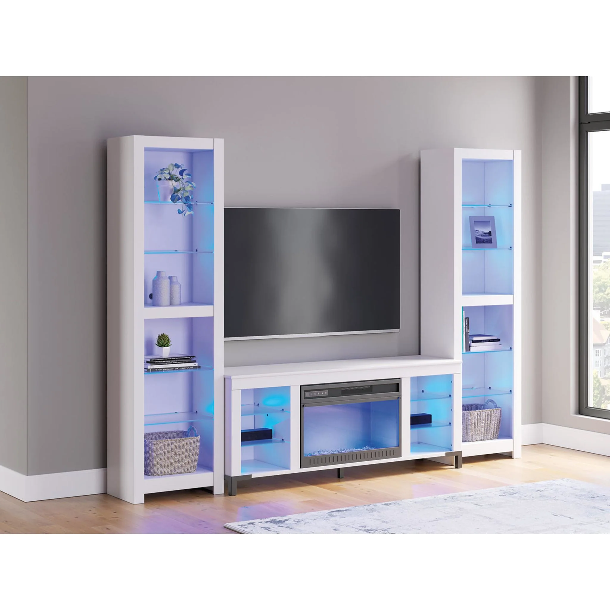 Brollevi 3 Piece Entertainment Unit - White - Image 15