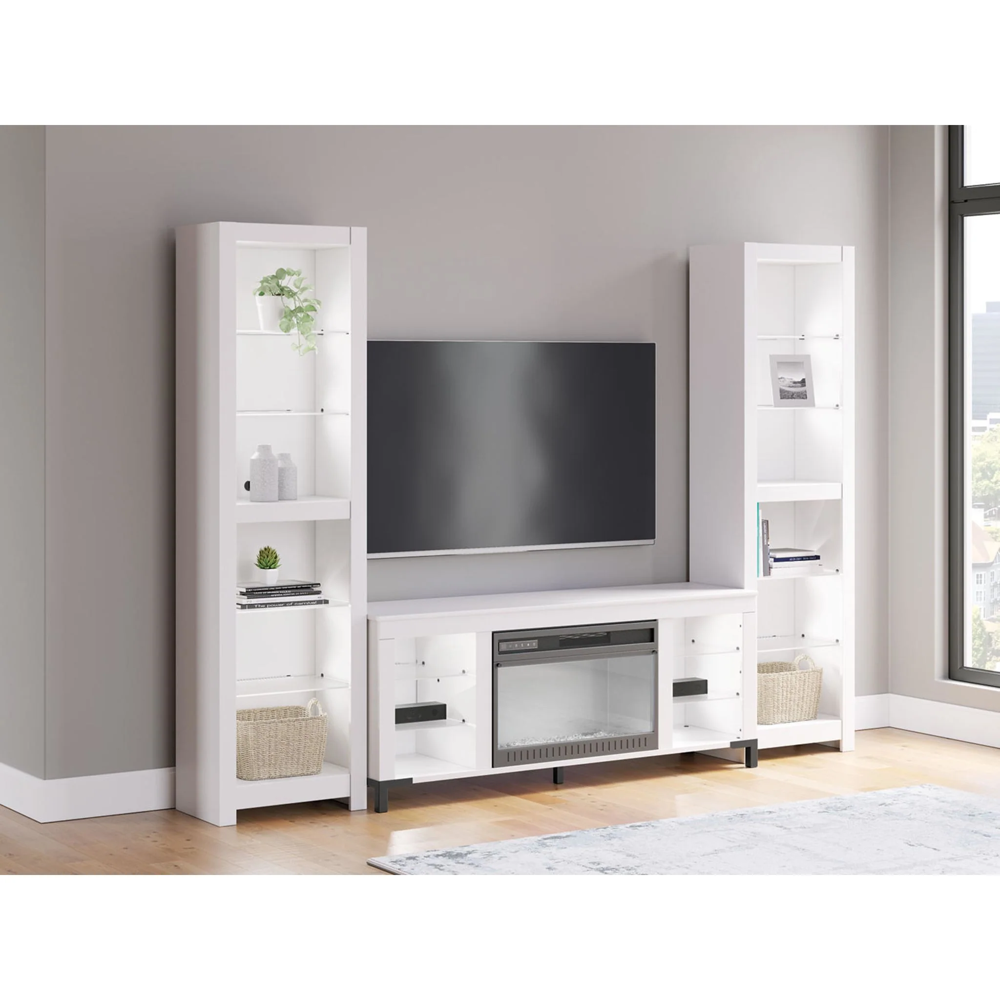 Brollevi 3 Piece Entertainment Unit - White - Image 17