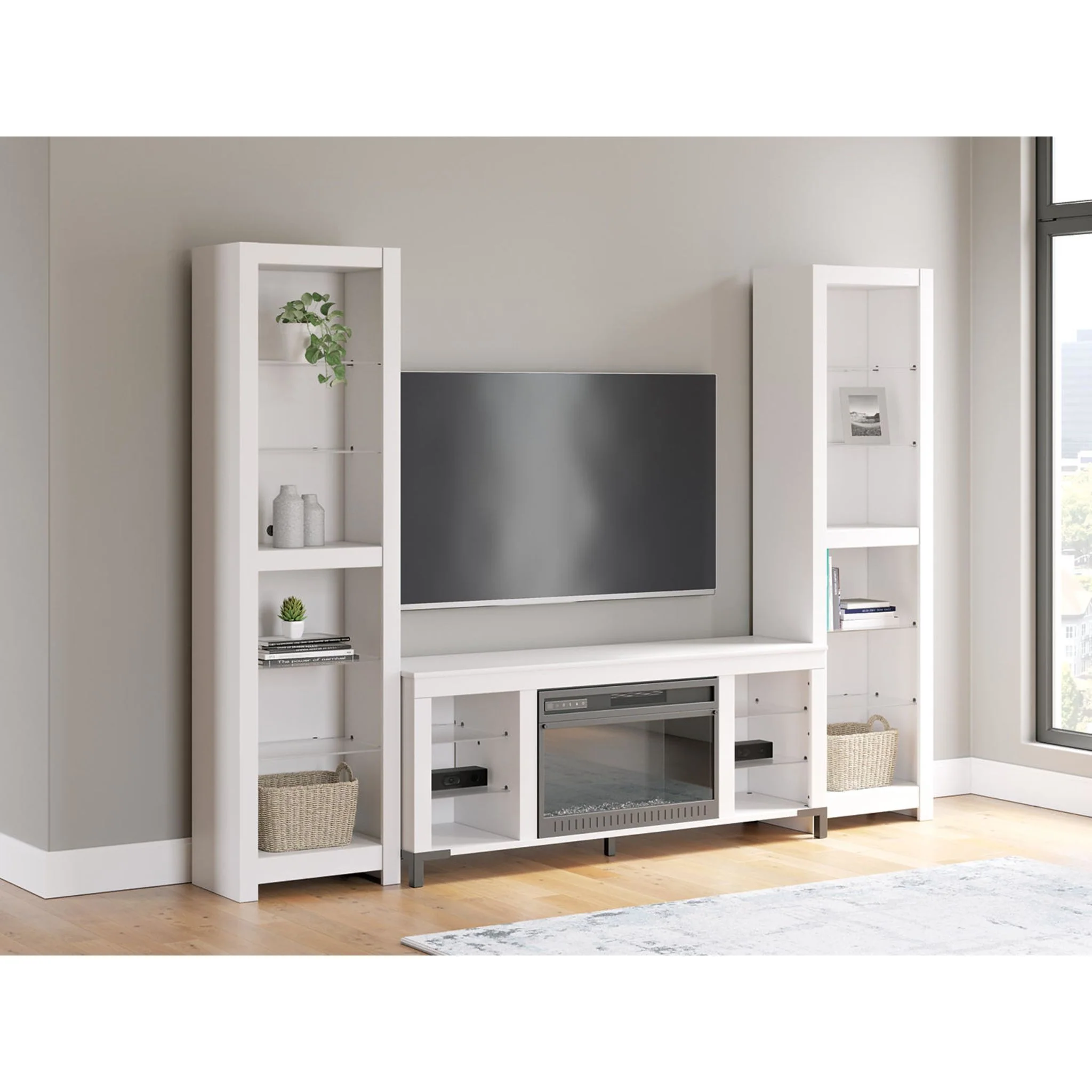 Brollevi 3 Piece Entertainment Unit - White - Image 2