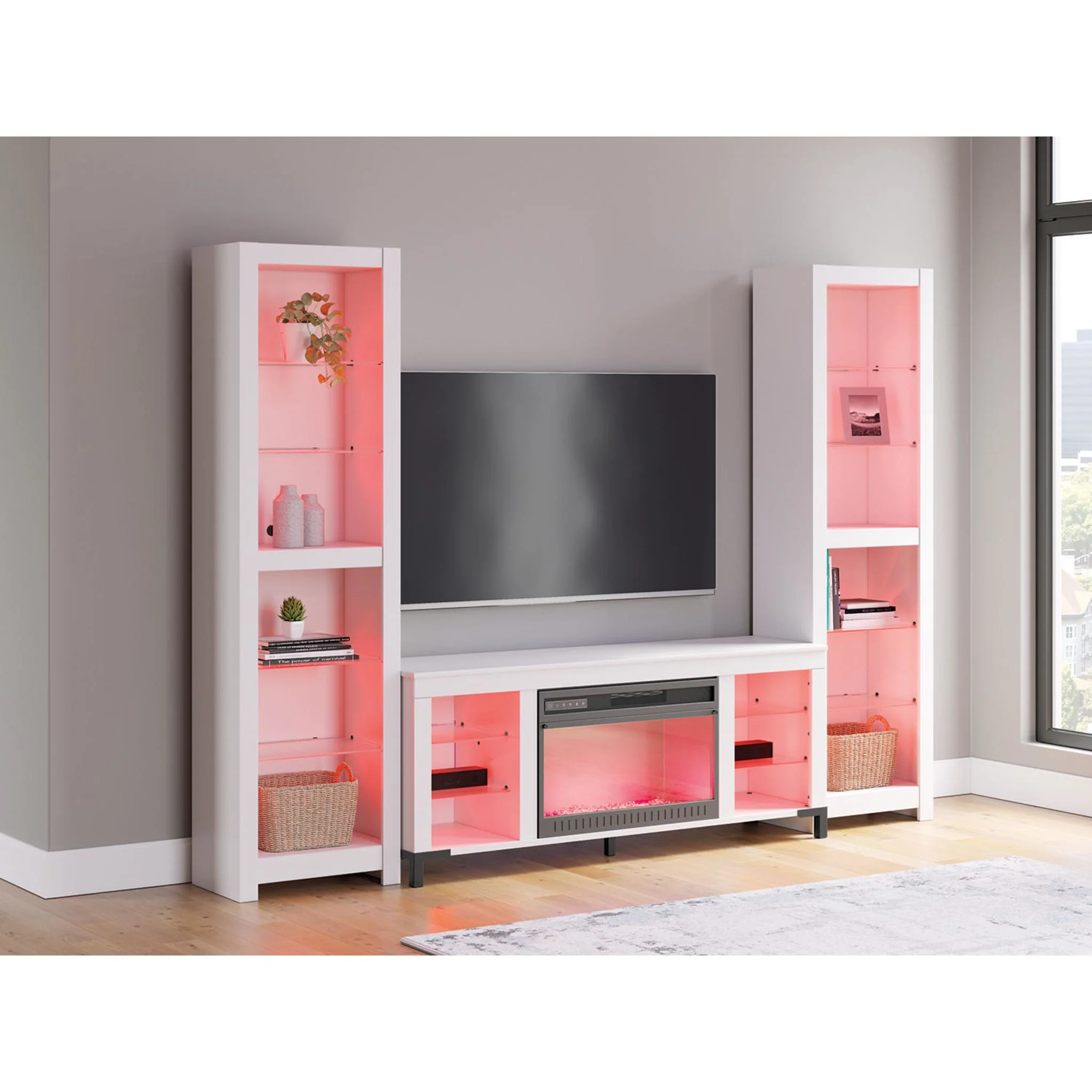 Brollevi 3 Piece Entertainment Unit - White - Image 5