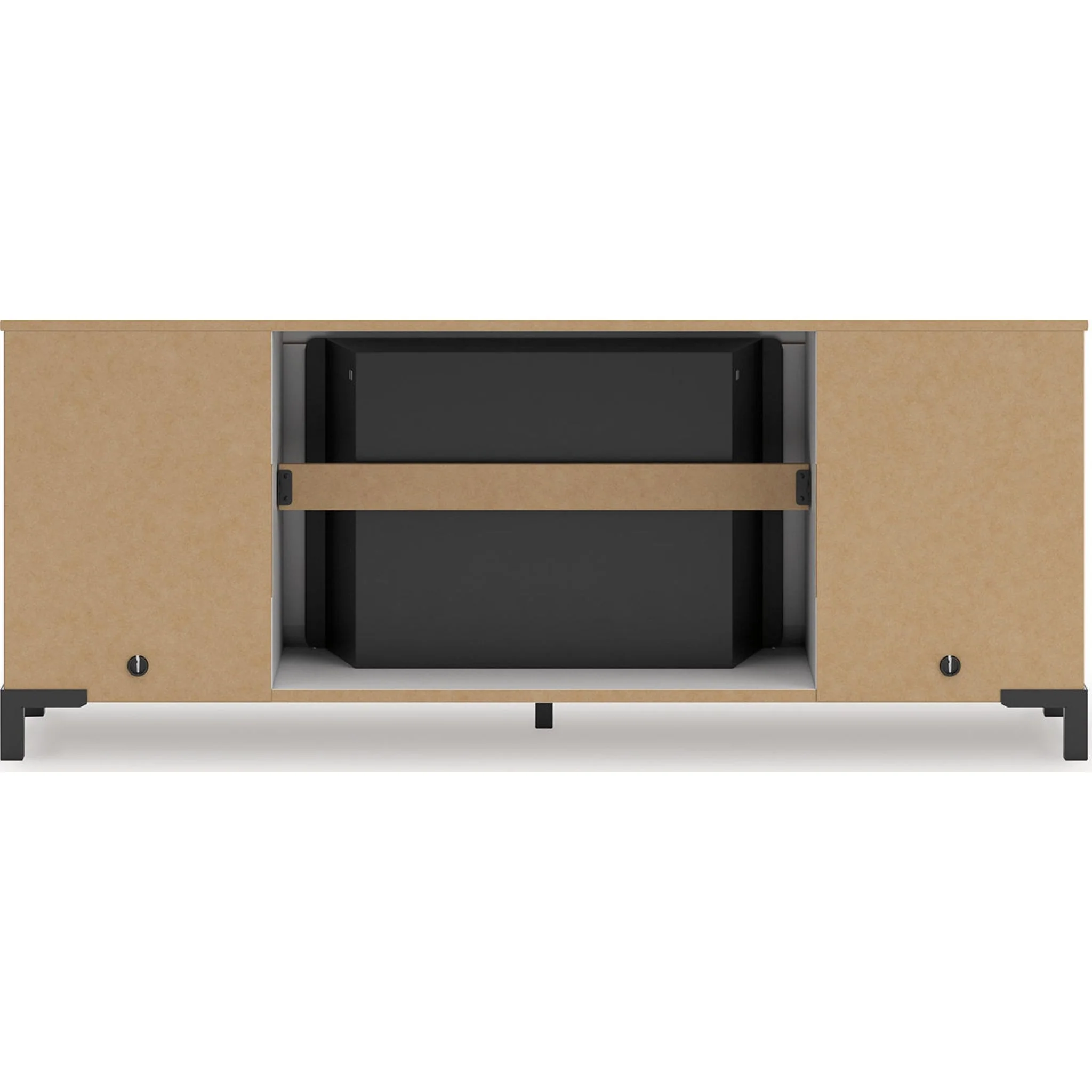 Brollevi TV Stand with Fireplace - White - Image 11