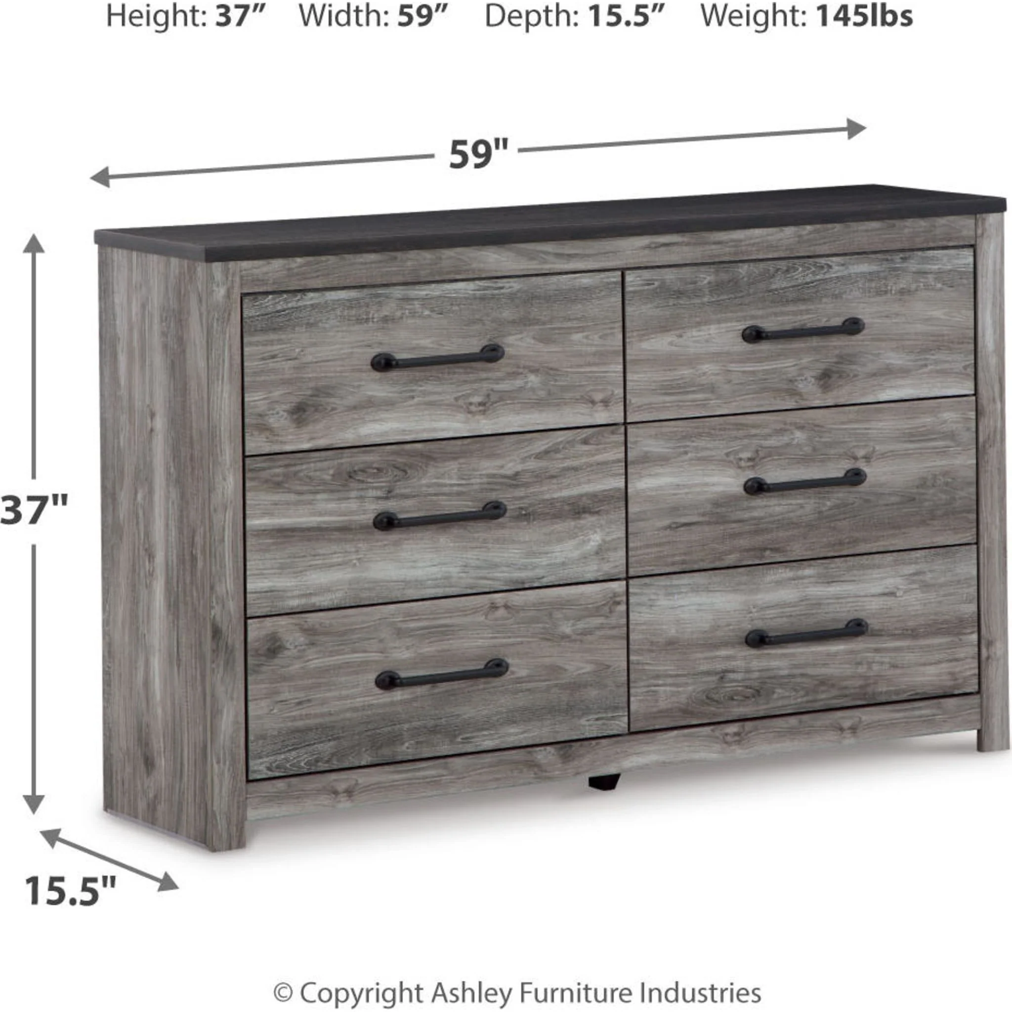 Bronyan Dresser - Dark Gray - Image 5