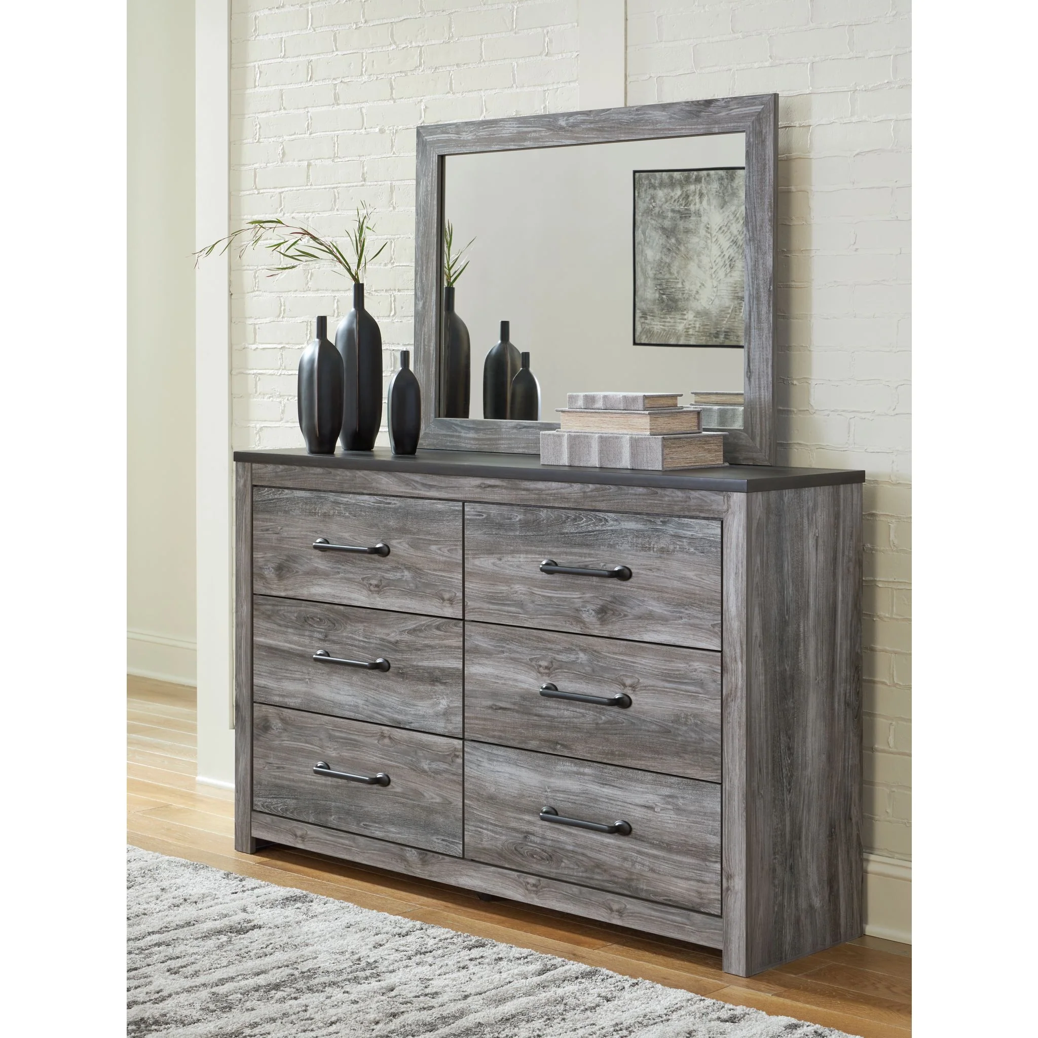 Bronyan Dresser and Mirror - Dark Gray - Image 2