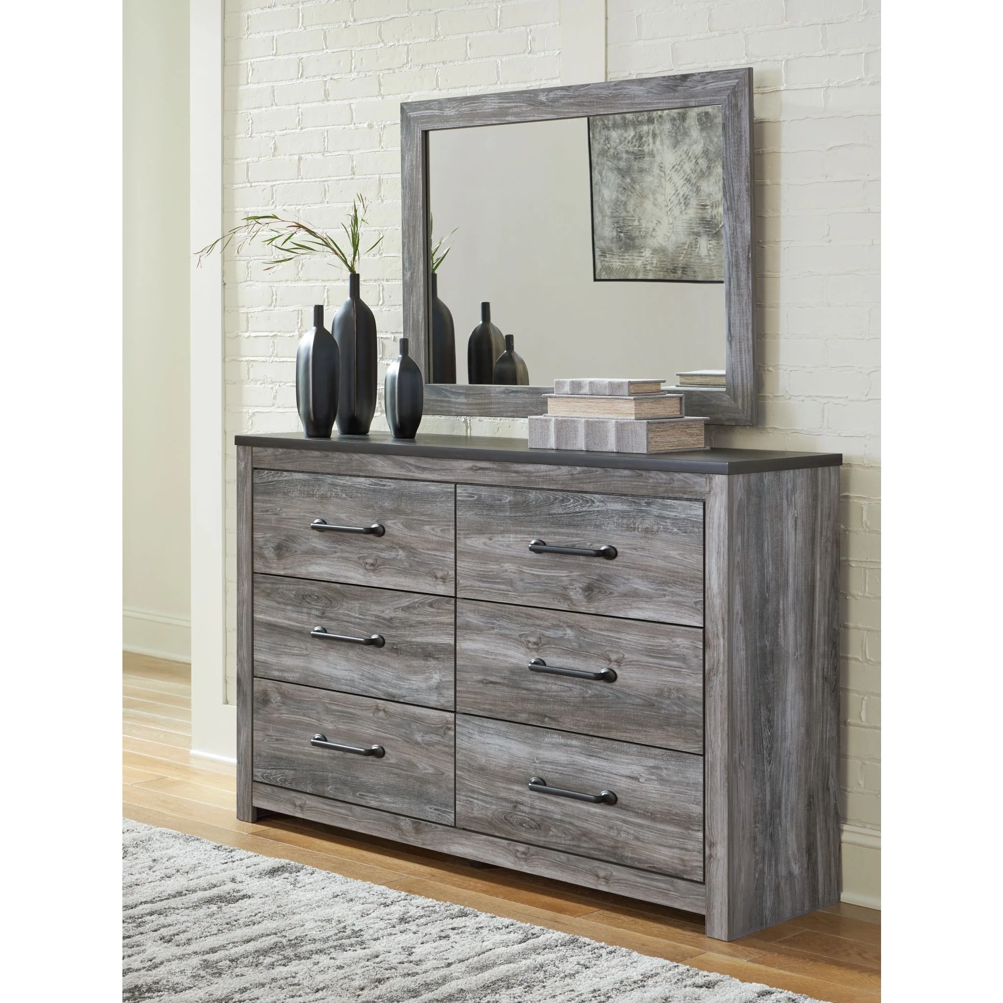 Bronyan Dresser and Mirror - Dark Gray - Image 3