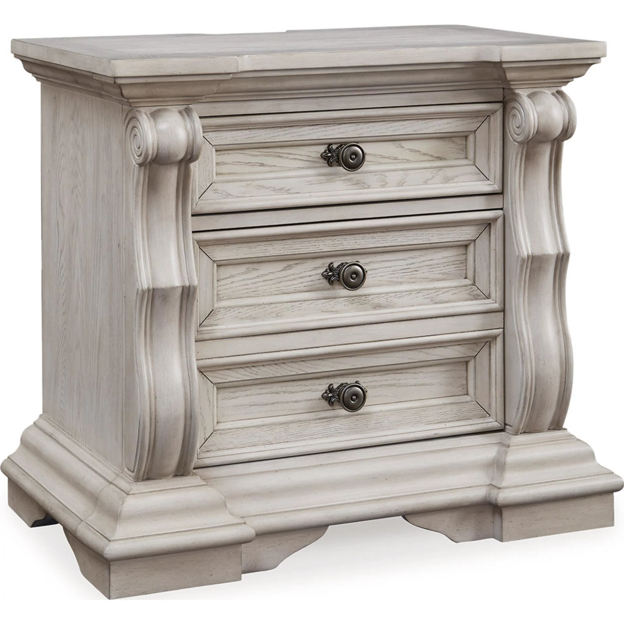 Bruchandi 6 Piece King Panel Bedroom - Antique White - Image 10