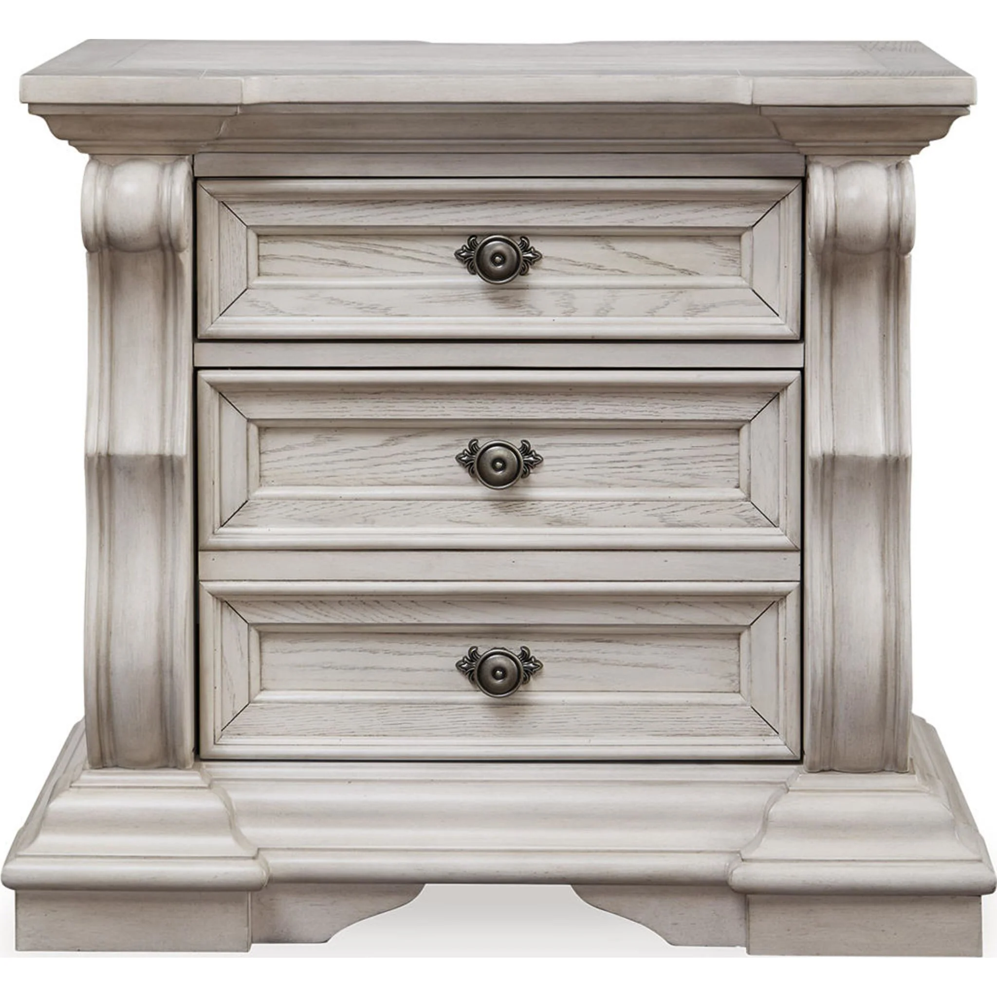 Bruchandi 6 Piece King Panel Bedroom - Antique White - Image 13