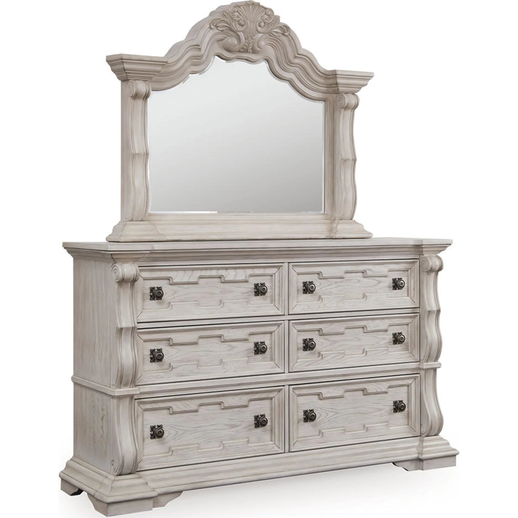 Bruchandi 6 Piece King Panel Bedroom - Antique White - Image 2
