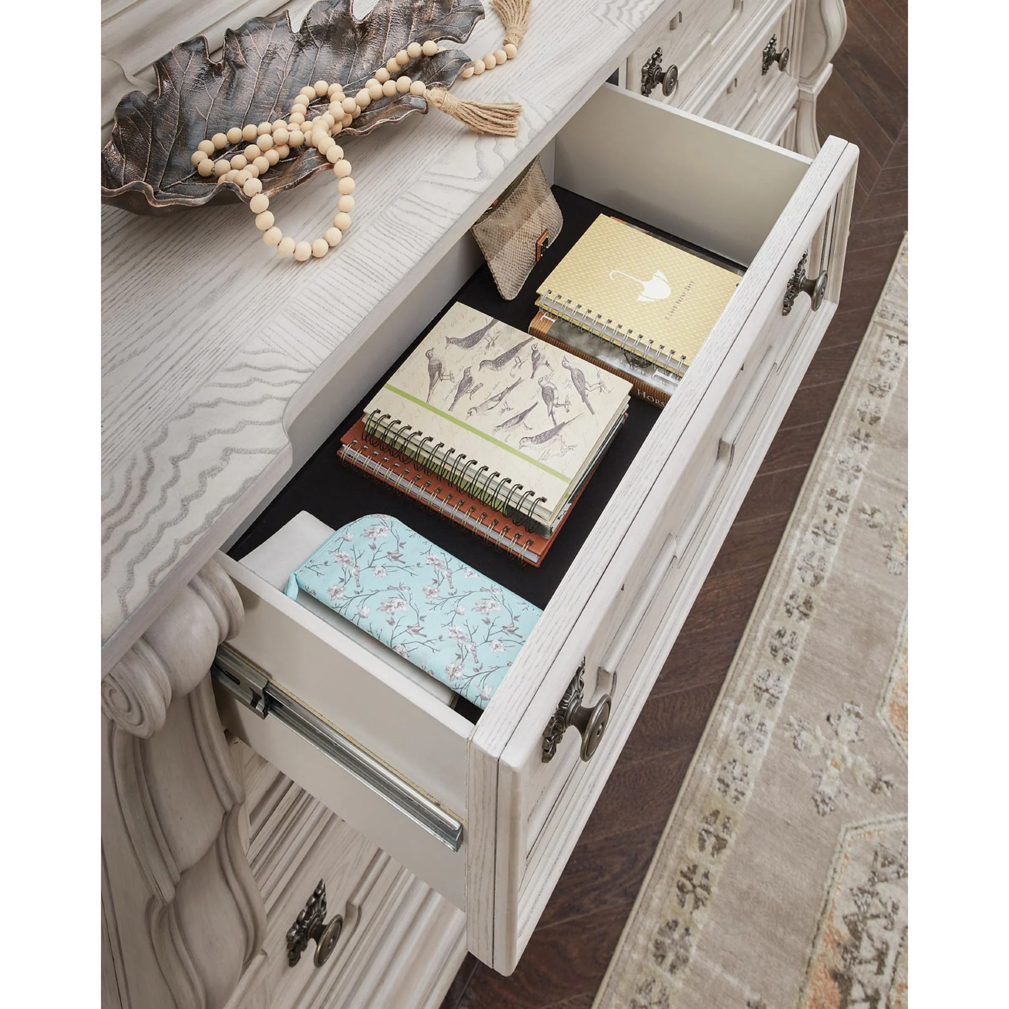 Bruchandi Dresser and Mirror - Antique White - Image 5