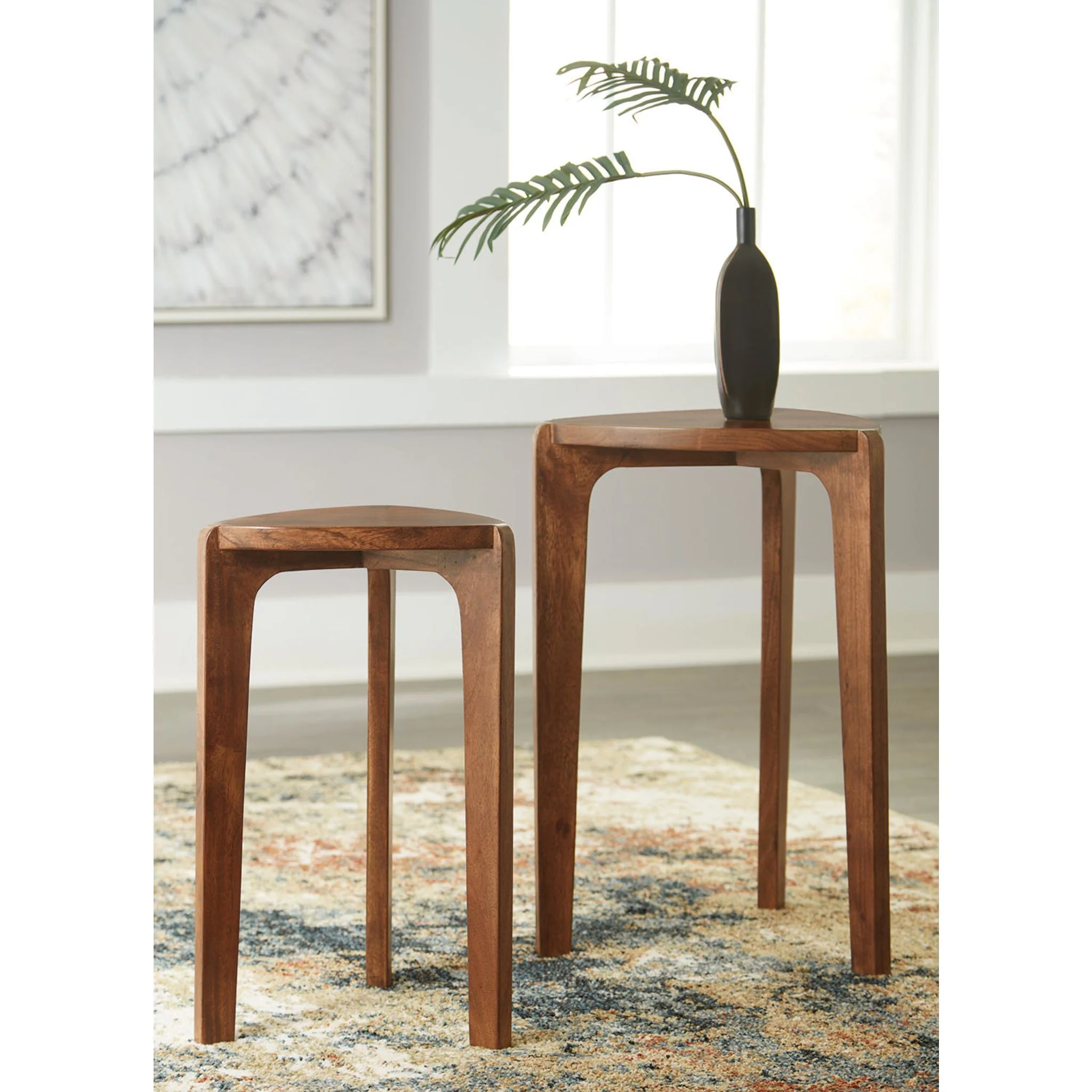 Brynnleigh Accent Table (Set of 2) - Medium Brown - Image 2